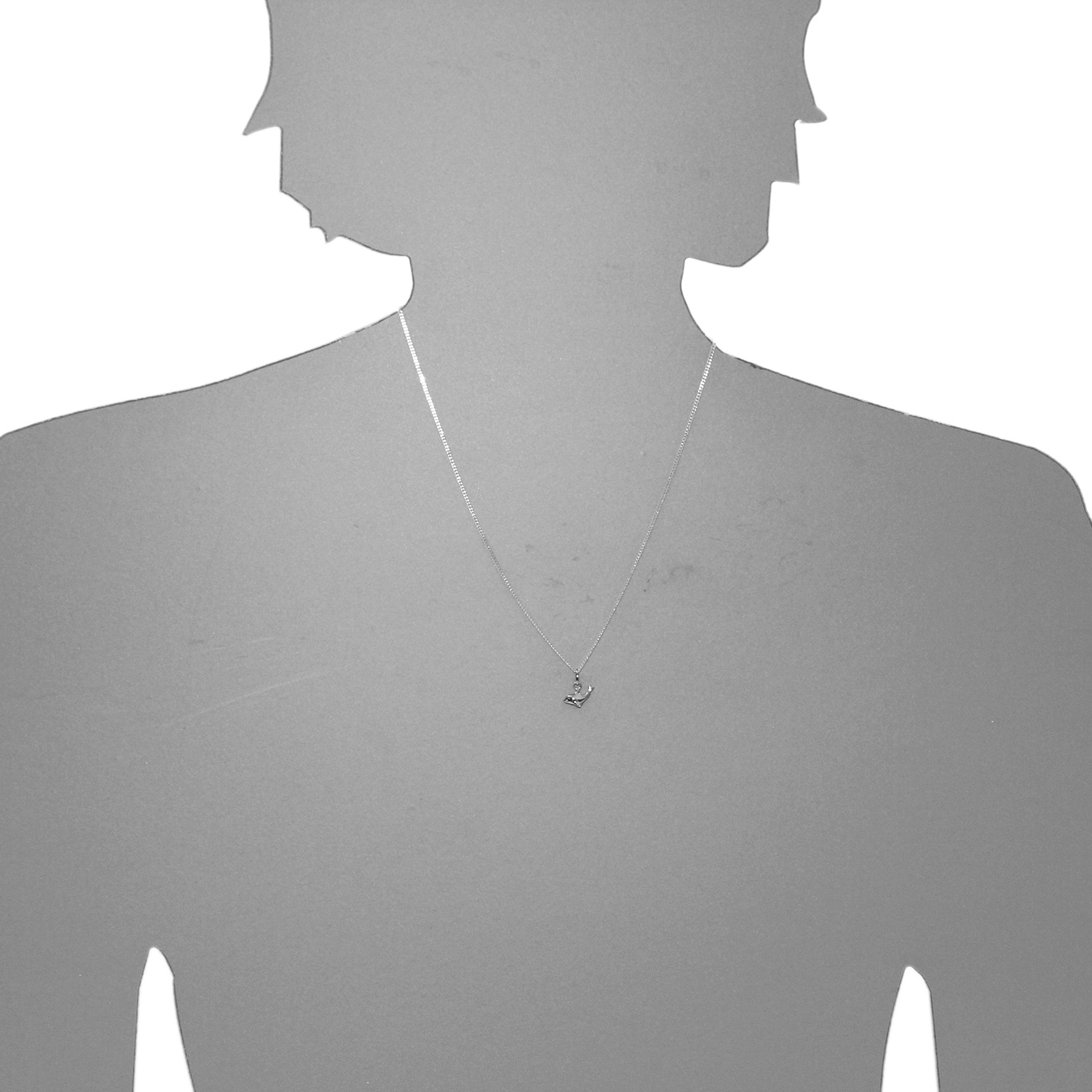 OSTSEE-SCHMUCK Kette mit Anhänger »- Delfin - Silber 925/000 -,«