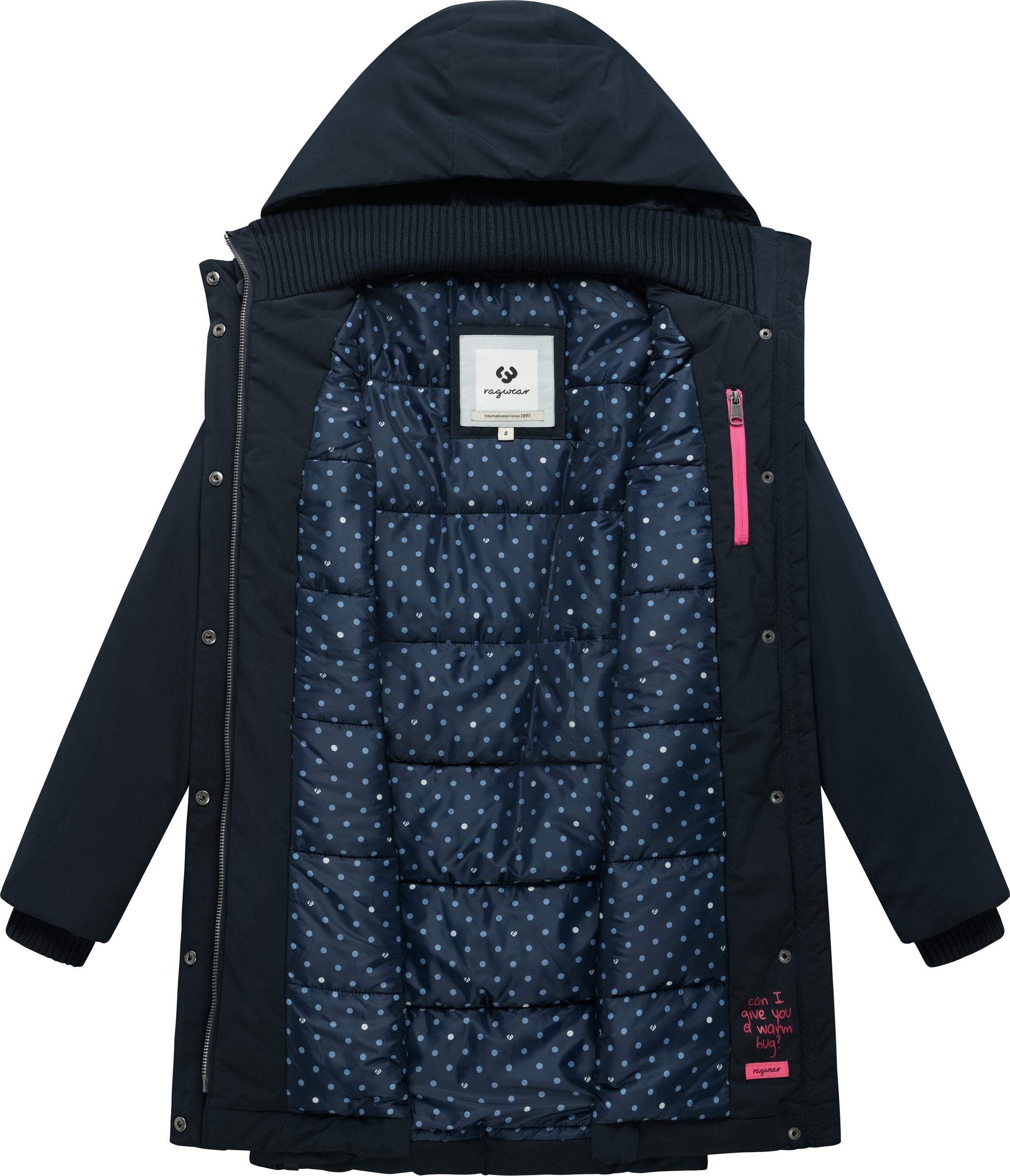 Ragwear Kurzmantel »Northe Y« Wintermantel mit Taillengürtel