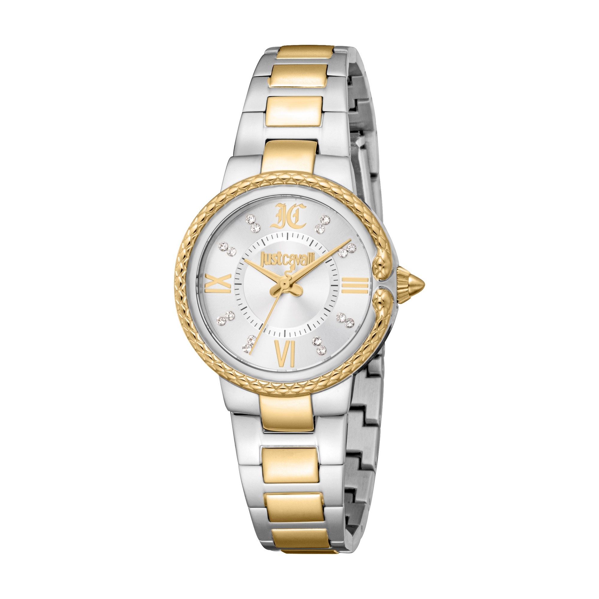 Just Cavalli Time Quarzuhr »Primavera«, (Set, 2 tlg., mit Armband), Armbanduhr, Damenuhr, Edelstahlarmband, Ideal auch als Geschenk
