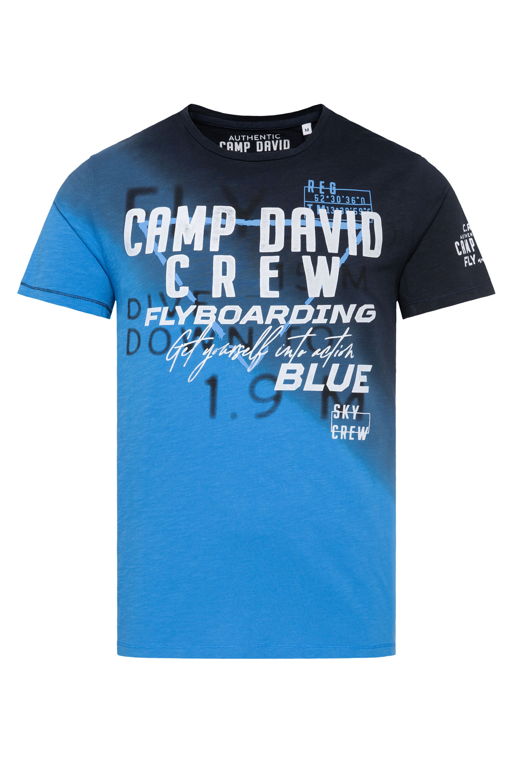 CAMP DAVID Rundhalsshirt, aus Baumwolle