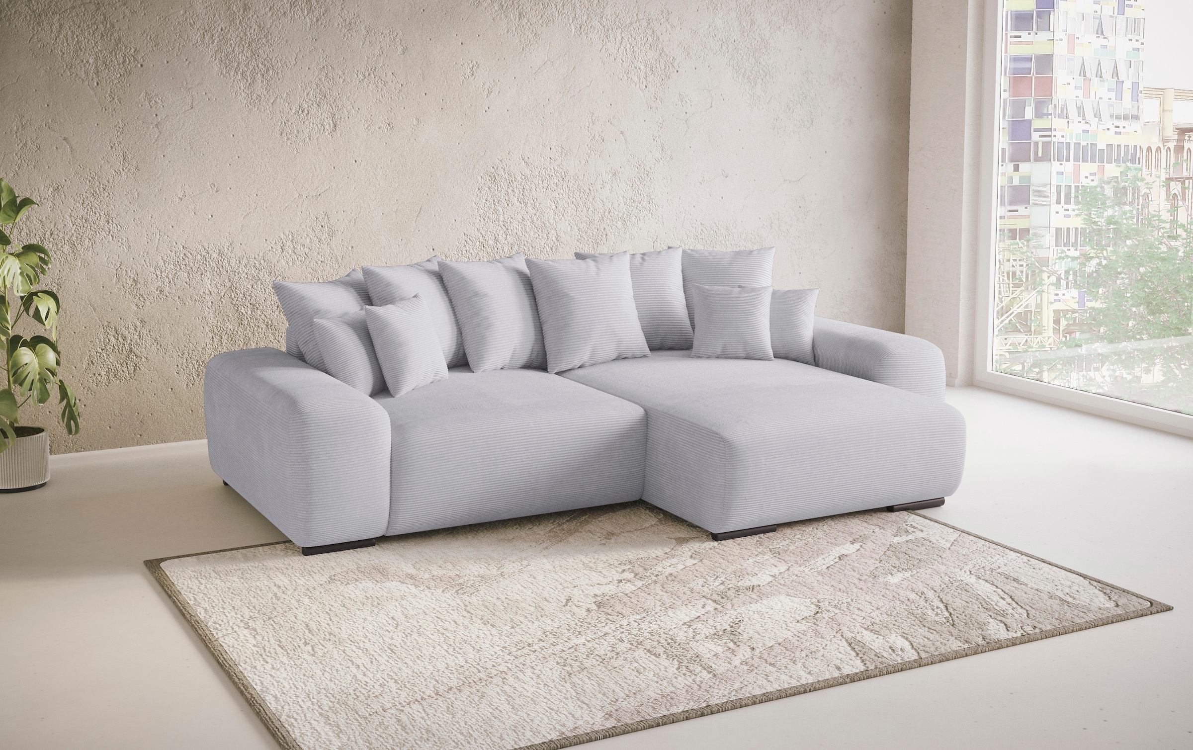 Mr. Couch Polsterecke »Sundance, L-Form«, Dauerschläfer mit Bett, Bettkasten, bis 140 kg belastbar