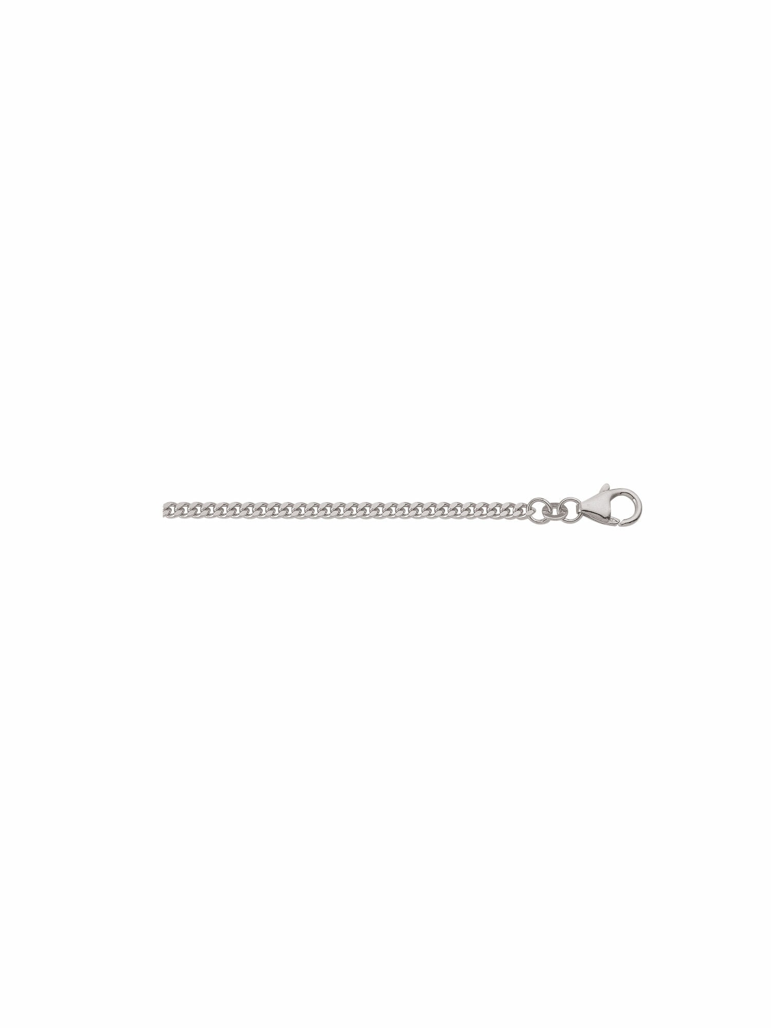 Adelia´s Silberkette »925 Silber Flach Panzer Halskette Ø 2,1 mm«, Silberschmuck für Damen