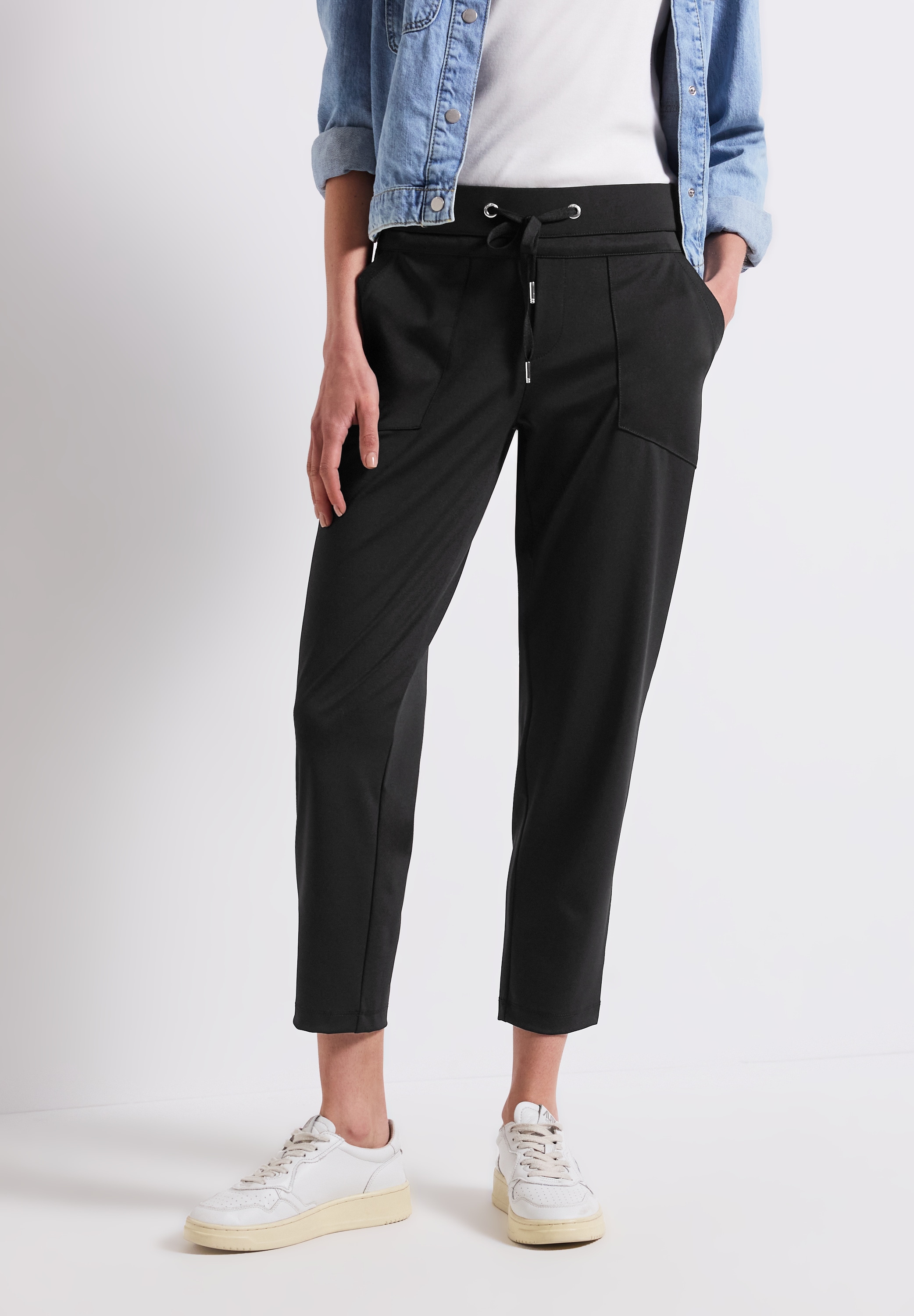 STREET ONE Stoffhose "Style Bonny", mit Tunnelzug am Bund günstig online kaufen