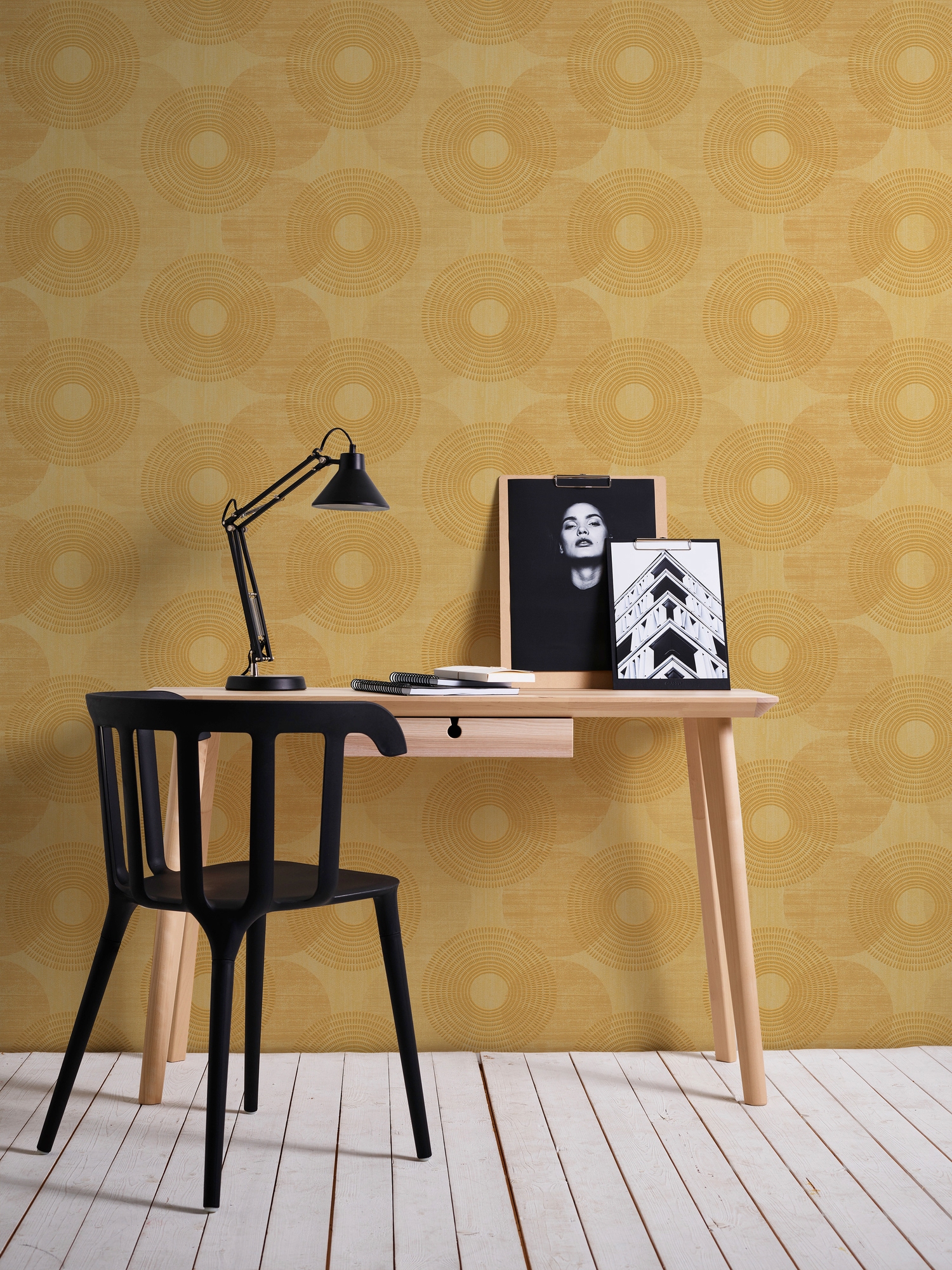 A.S. Création Vliestapete »Attractive«, Strukturmuster-gemustert-Motiv, Kreis Tapete Punkte Tapeten Wohnzimmer Schlafzimmer Küche Flur Design