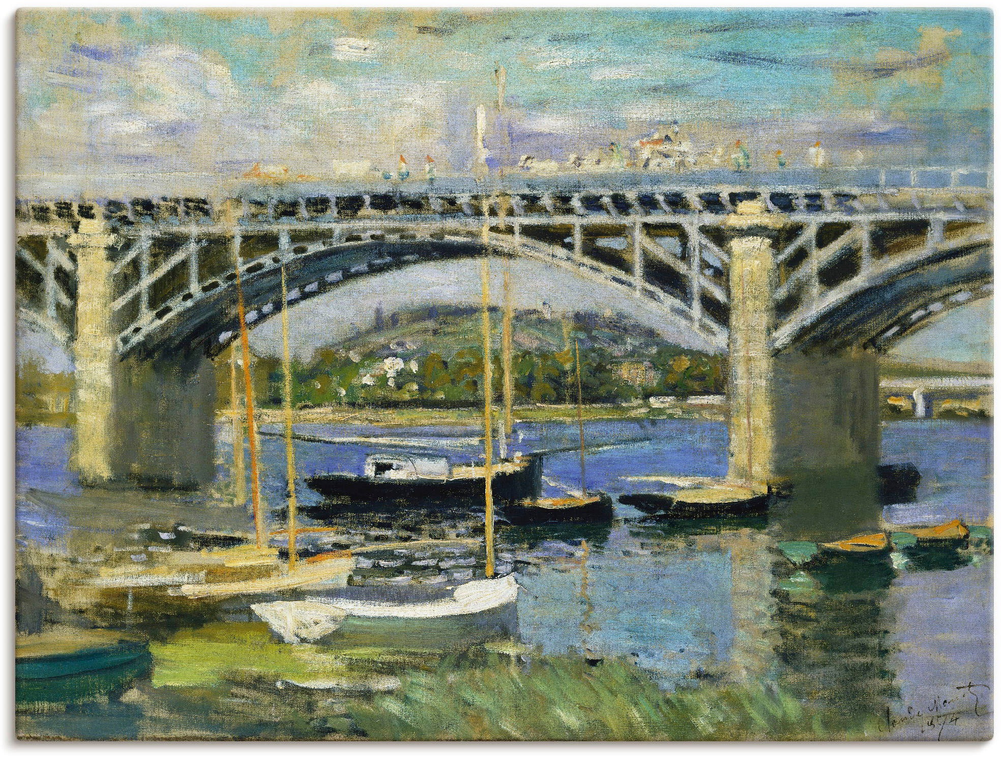 Artland Paveikslas ant drobės »Seinebrücke in ...