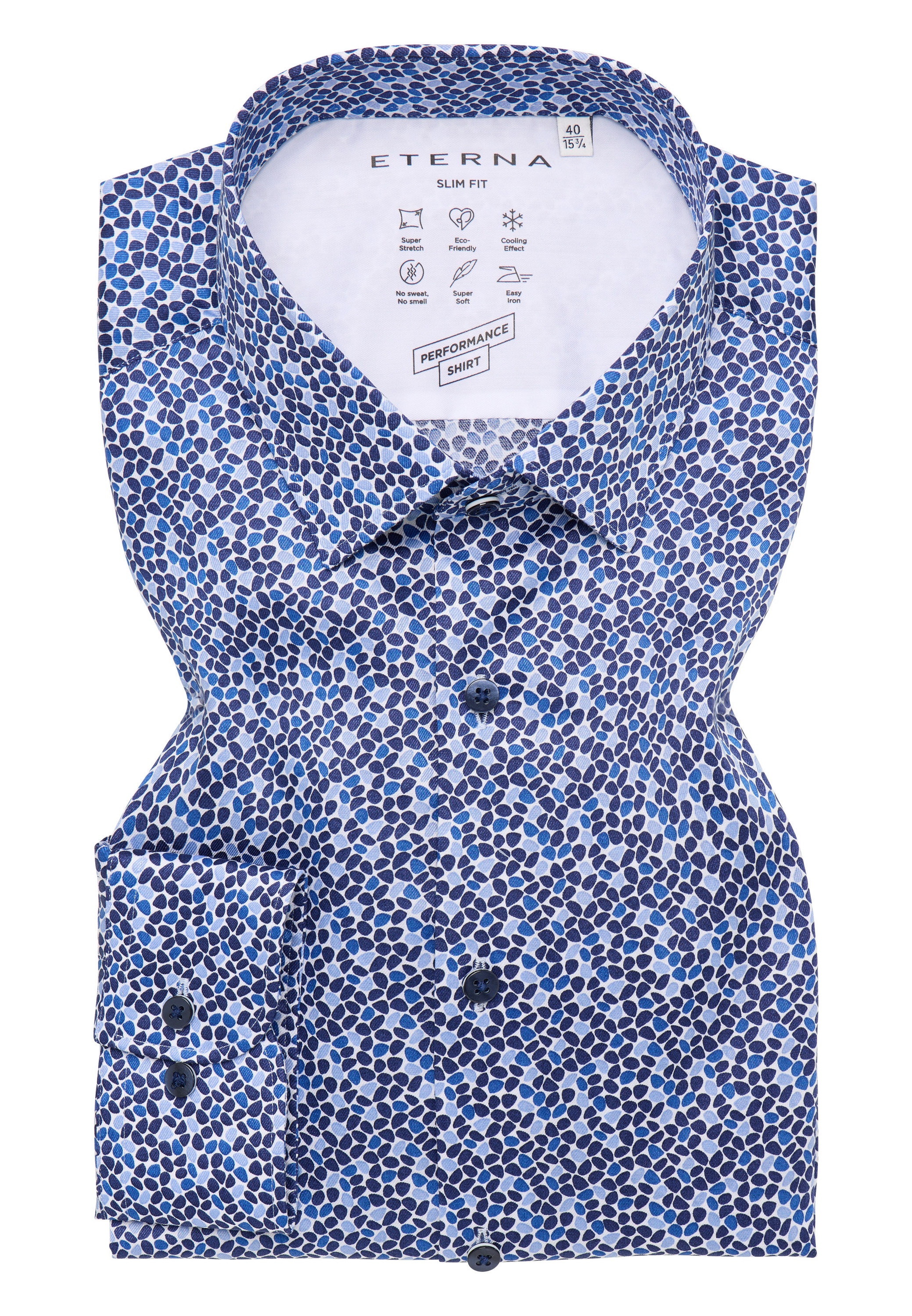 Eterna Langarmhemd »SLIM FIT«, EASY IRON (bügelleicht)