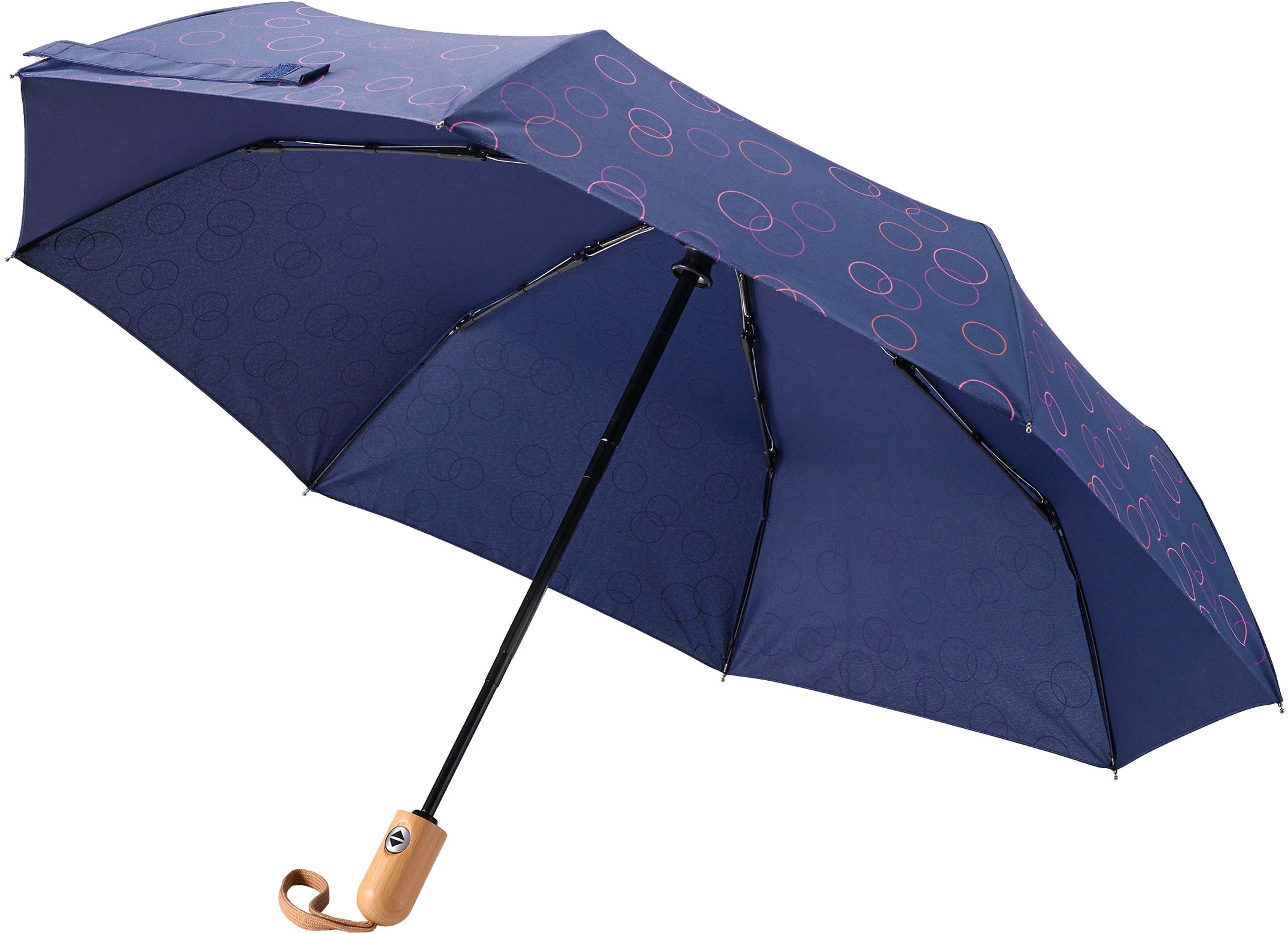 EuroSCHIRM® Taschenregenschirm »Umwelt-Taschenschirm, marine, pink« BAUR Kreise | bestellen