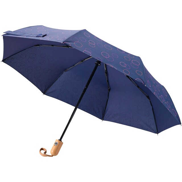 EuroSCHIRM® Taschenregenschirm »Umwelt-Taschenschirm, marine, Kreise pink«  bestellen | BAUR
