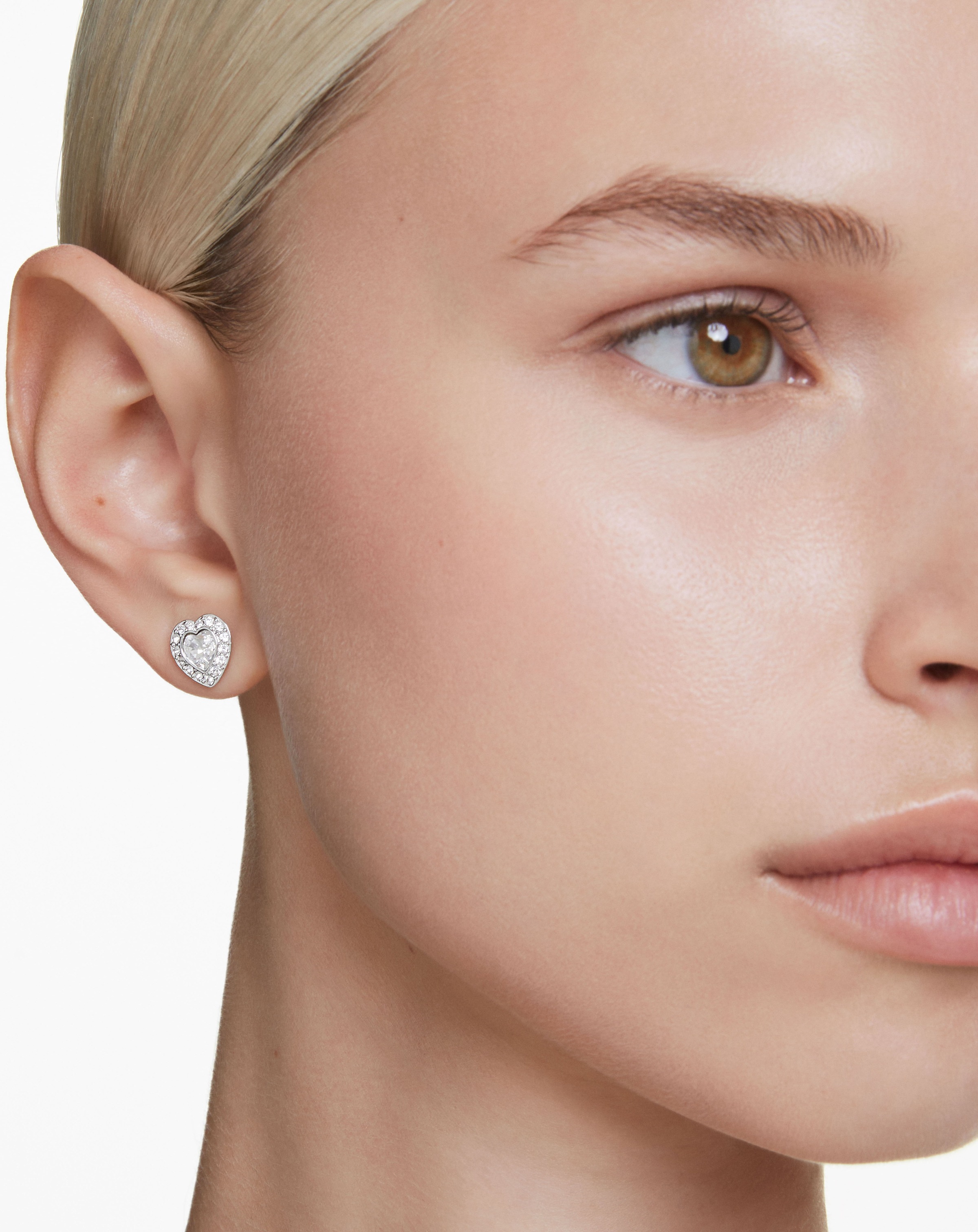 Swarovski Paar Ohrstecker »Schmuck Geschenk Ariana Grande Ohrringe Herz, 5720859«, mit Swarovski® Kristall