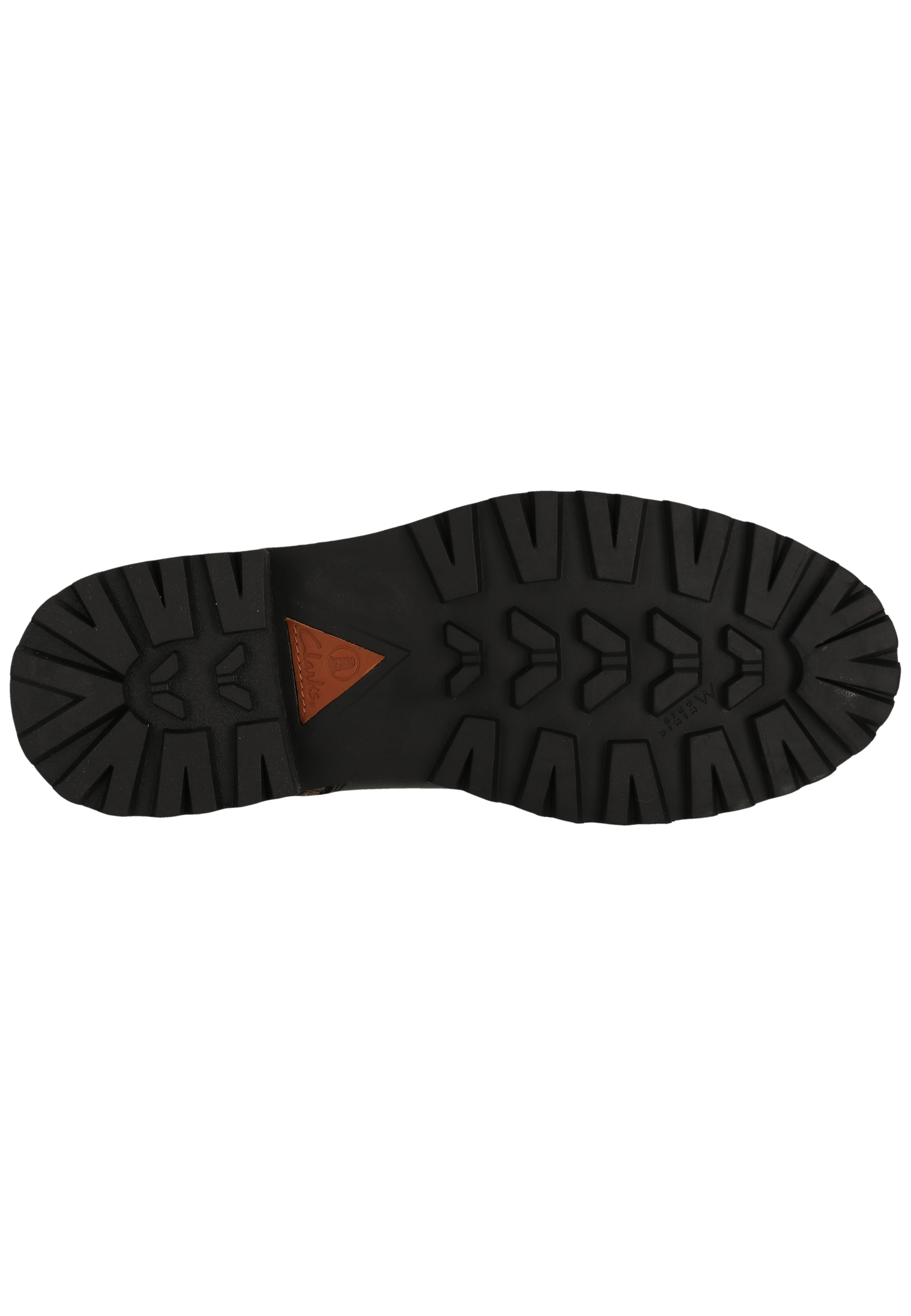 Clarks Stiefelette »Clarkridge Hi Black Leather«  mit akzentuierenden Details