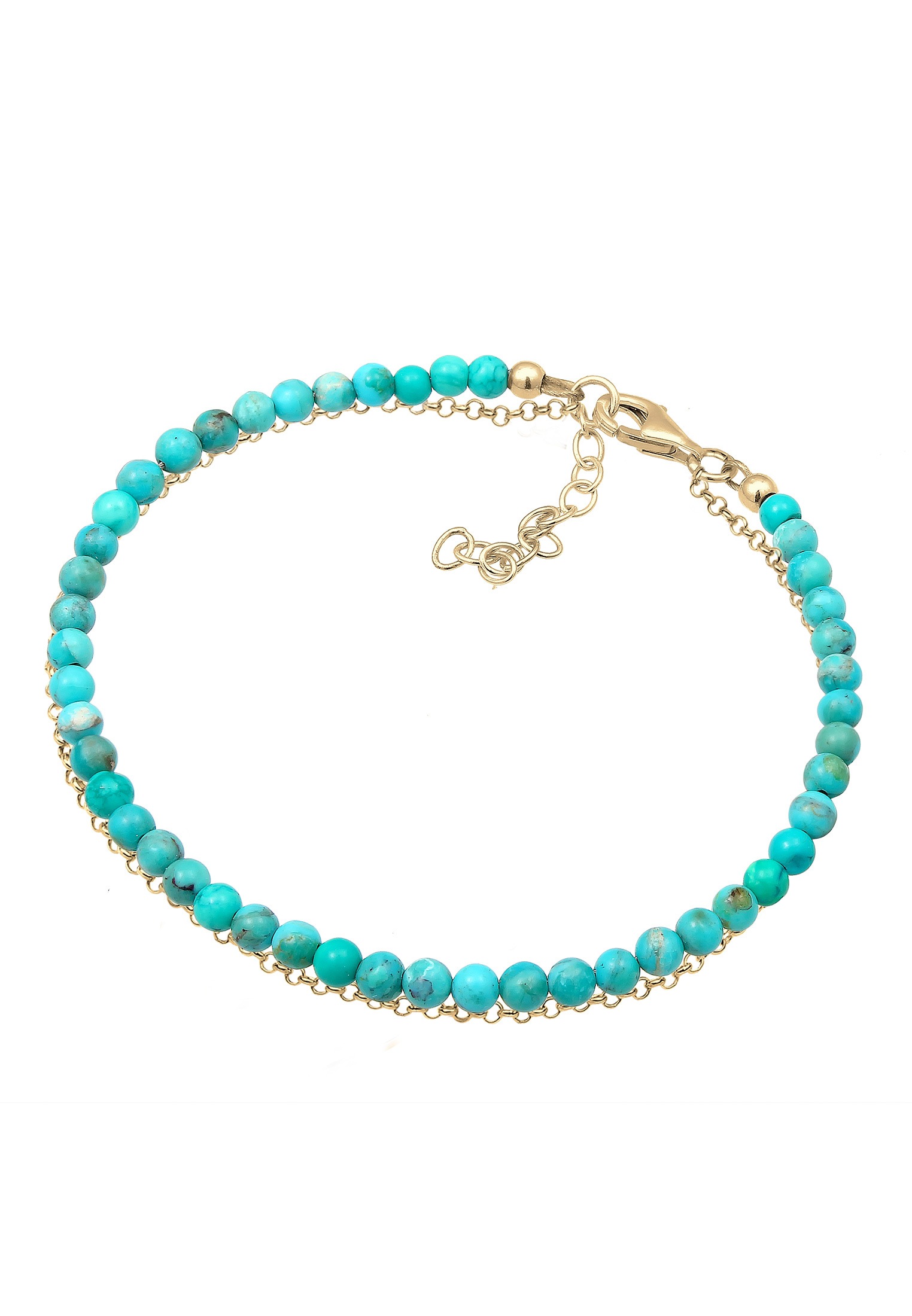 Elli Armband »Layer Howlith Edelstein Beads Boho 925er Silber«