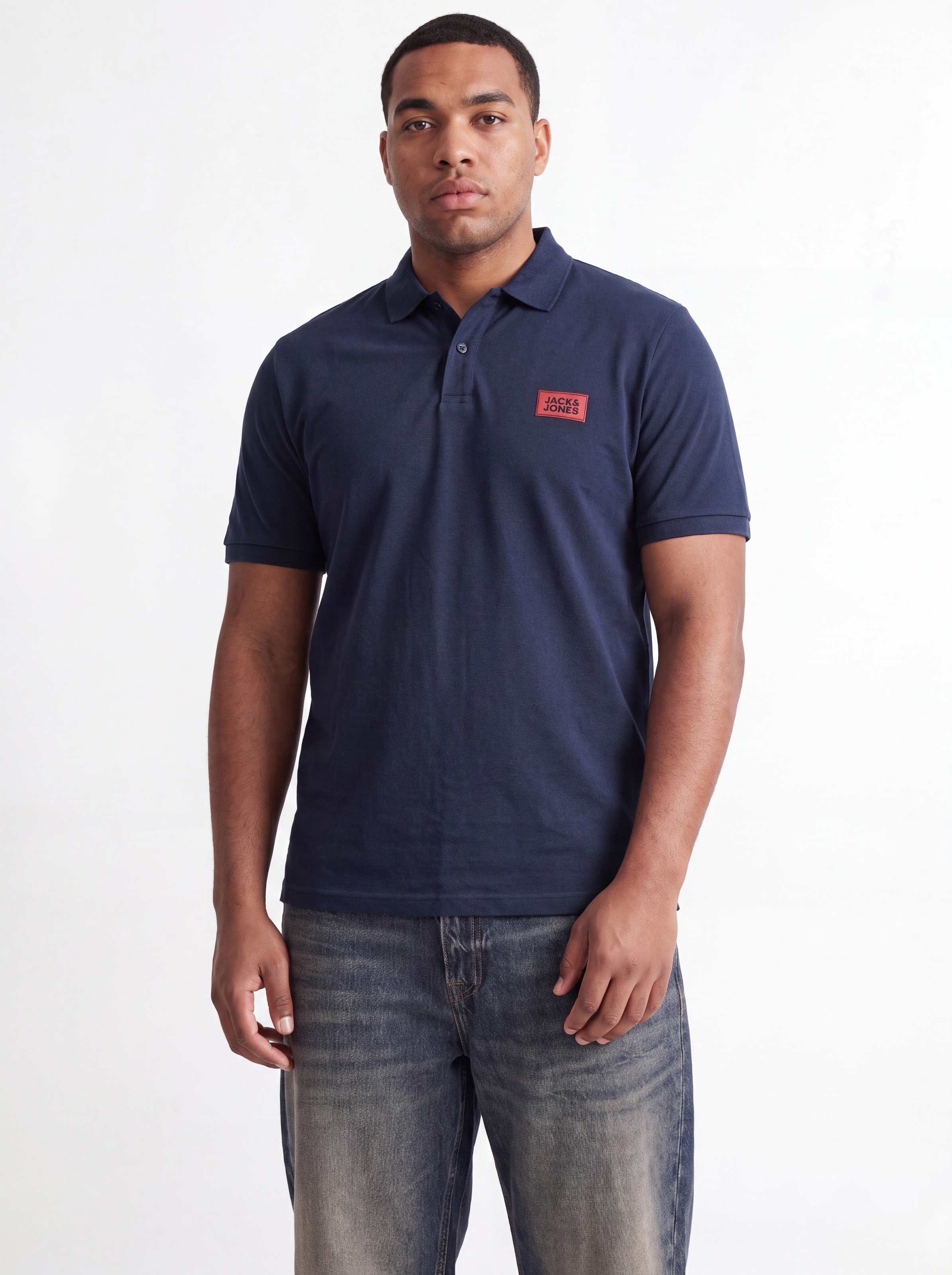 Jack & Jones PlusSize Poloshirt »JJRUSH POLO SS 2PK MP PLS« Packung, 2 Baumwolle, regular fit