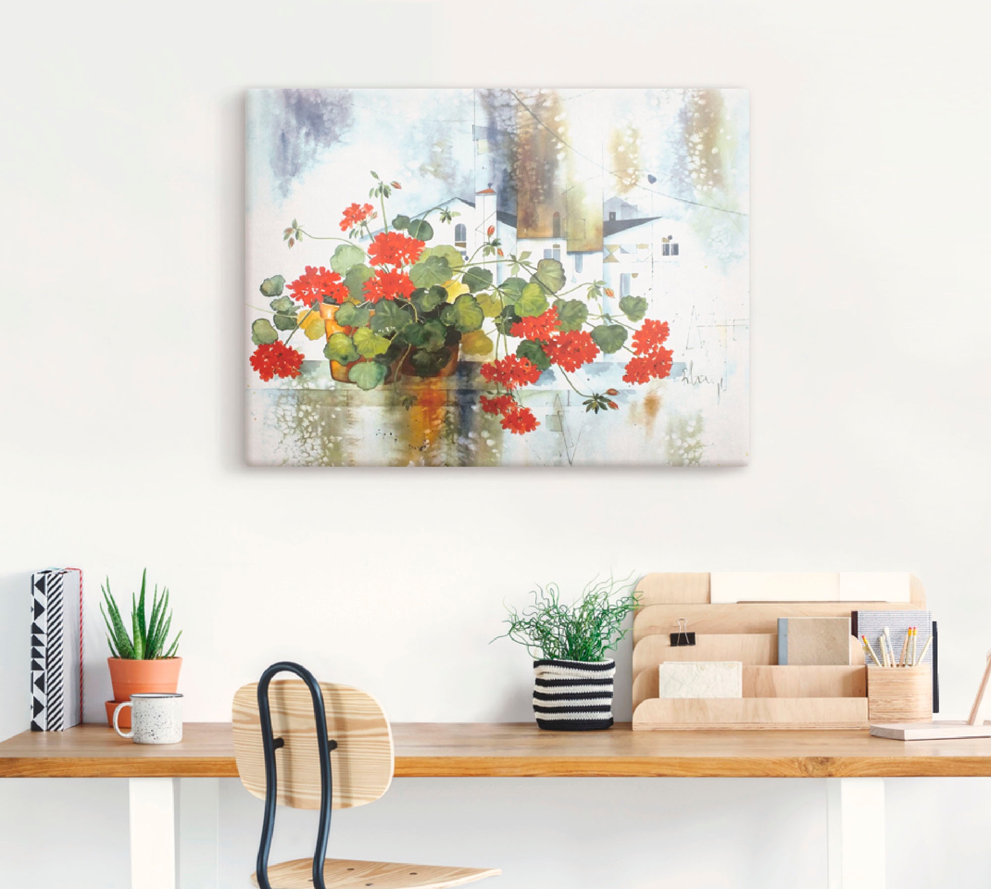 Artland Leinwandbild »Fantasie I«, Blumen, (1 St.), auf Keilrahmen gespannt