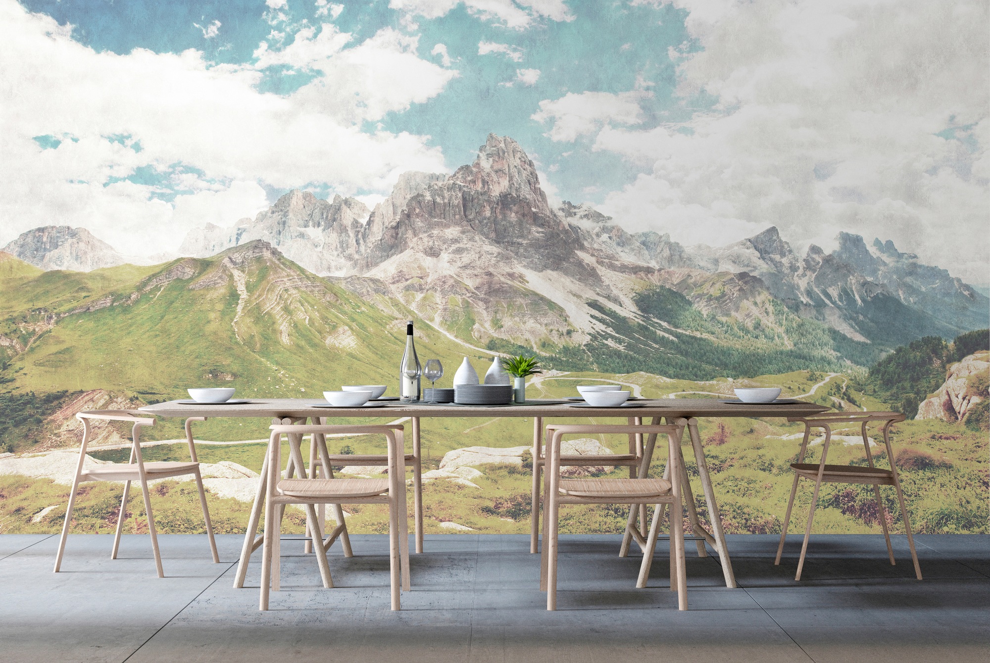 living walls Fototapete "Walls by Patel Dolomiti 2" glatt Vlies, Wand, Schr günstig online kaufen