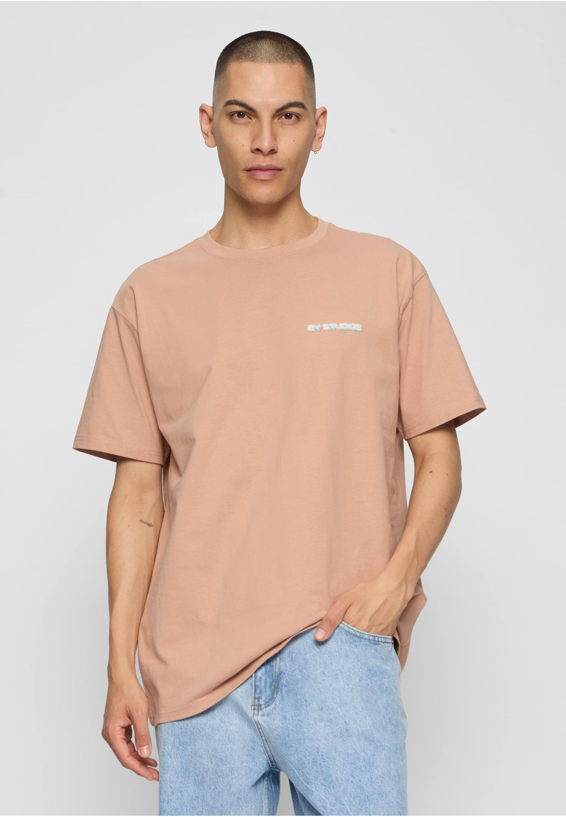 2Y Studios T-Shirt »2Y Studios Herren Good Vibes Only Oversize Tee«, (1 tlg.)