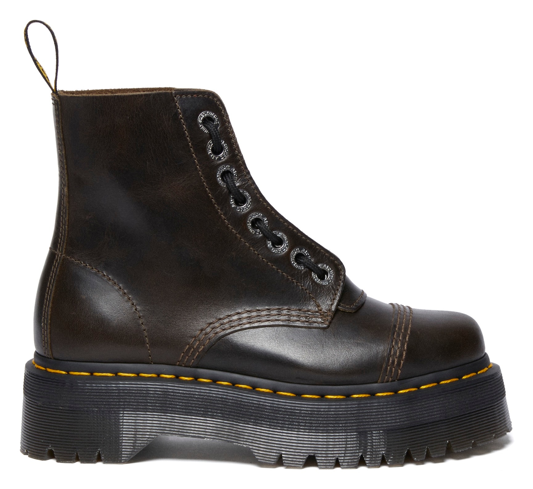DR. MARTENS Schnürboots »Sinclair«, Schlupfboots mit Vorder-Reißverschluss, Zierschnürung, Plateausohle