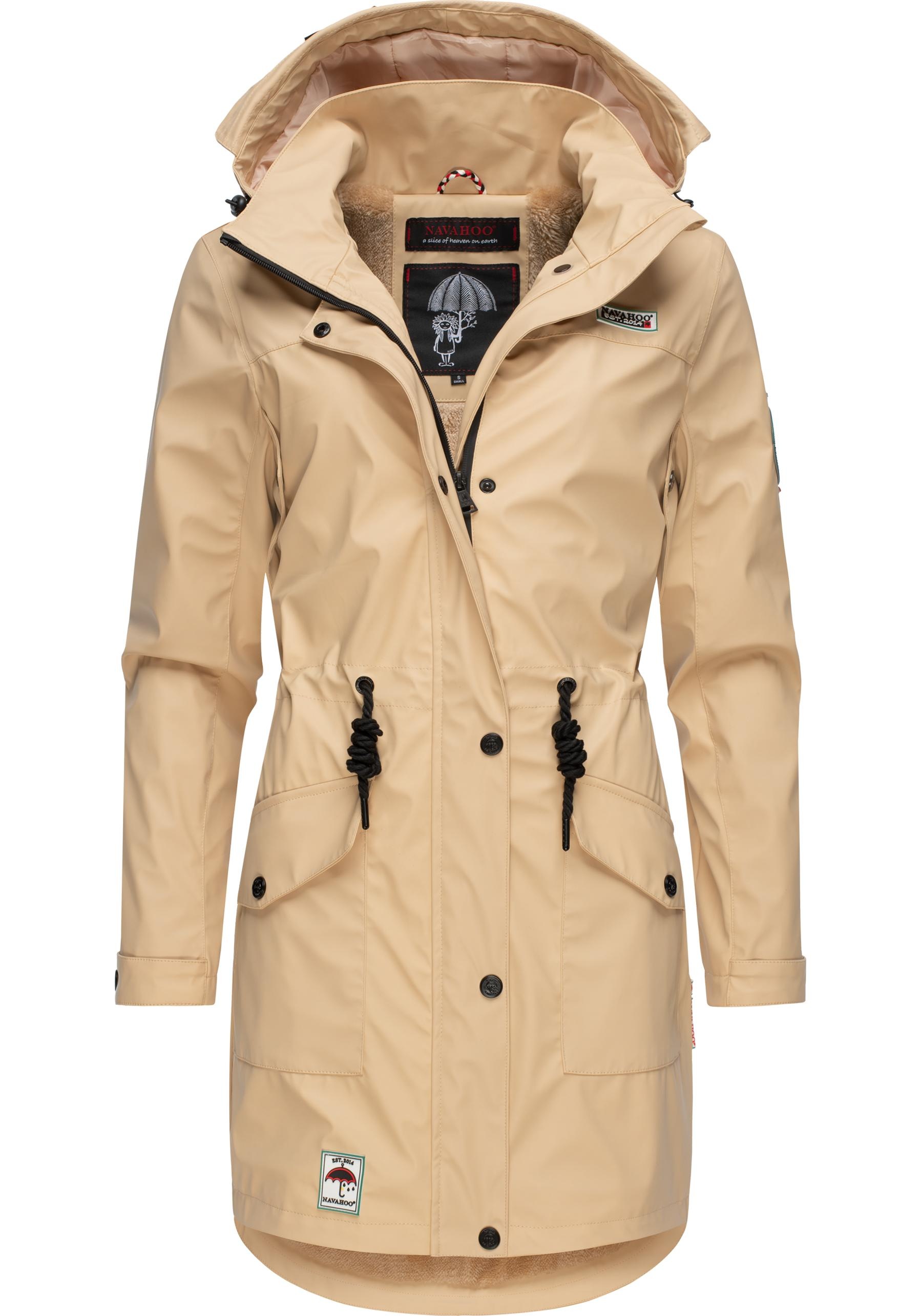 Navahoo Outdoorjacke "Deike", mit Kapuze, modischer Damen Outdoor Regenmantel