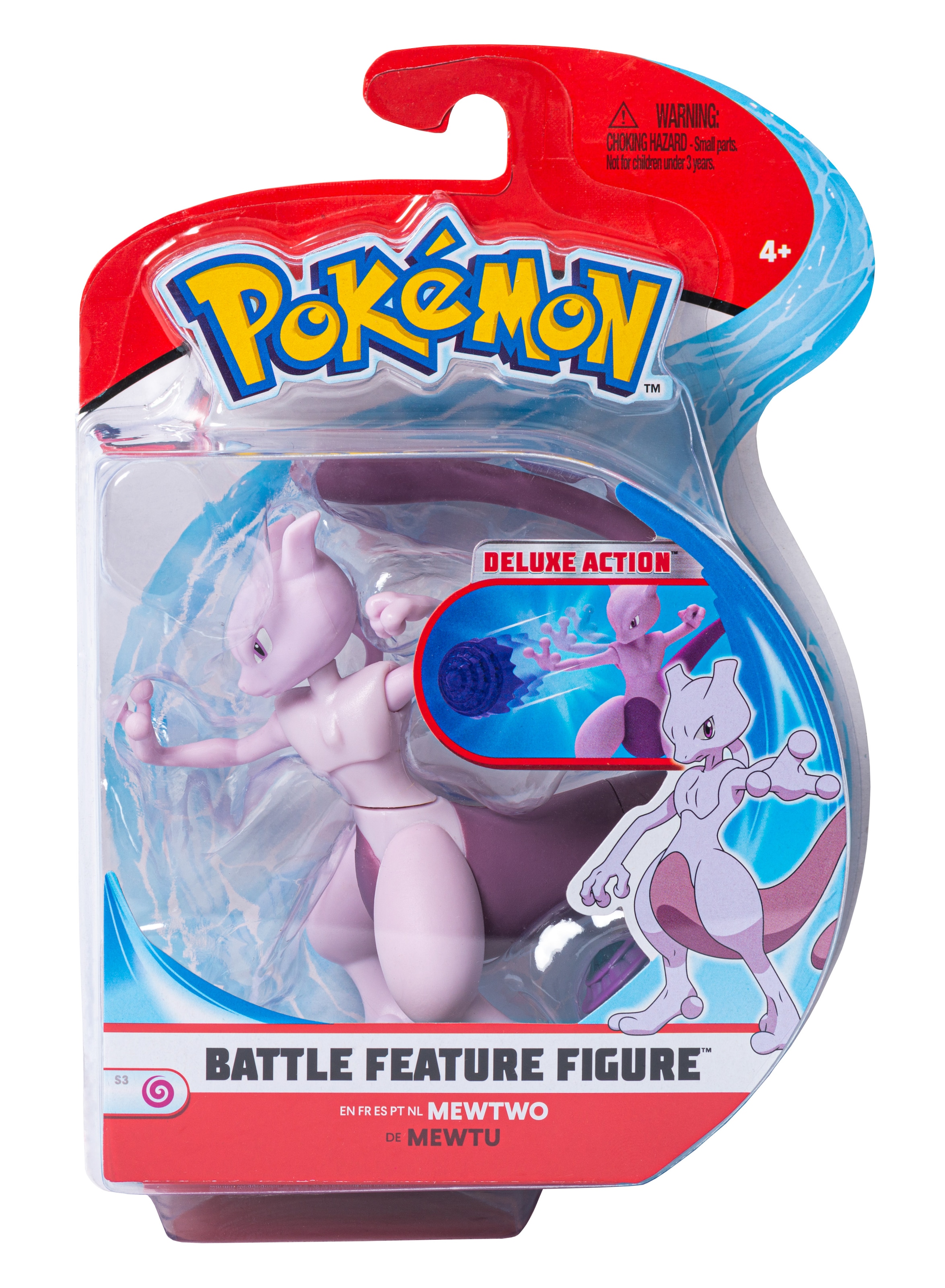 Jazwares Merchandise-Figur »Pokémon - Battle Feature Figur - Mewtu«, (1 tlg.)