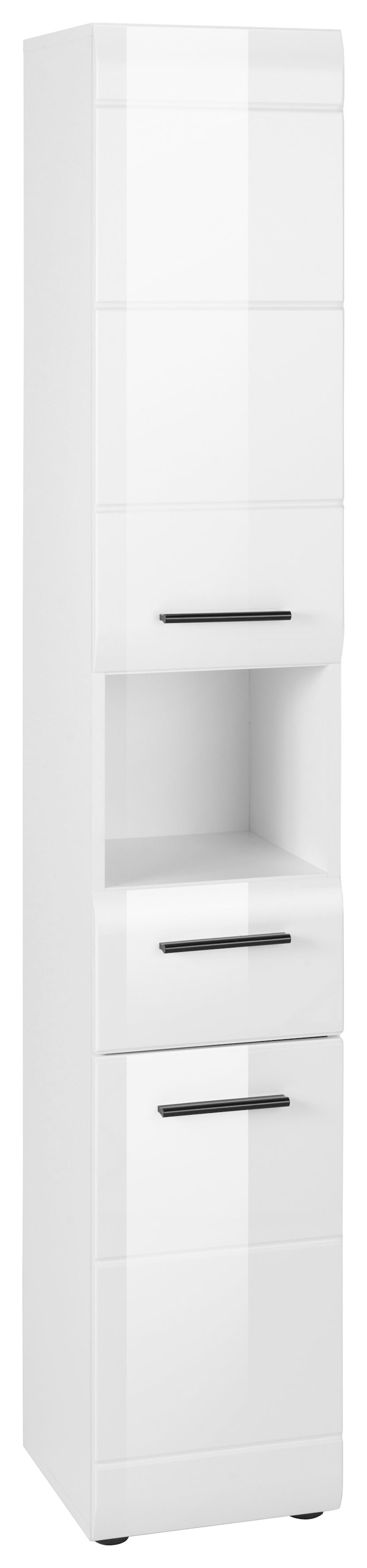 welltime Hochschrank "Sovana", Badezimmerschrank in Hochglanzoptik - (B/T/H günstig online kaufen