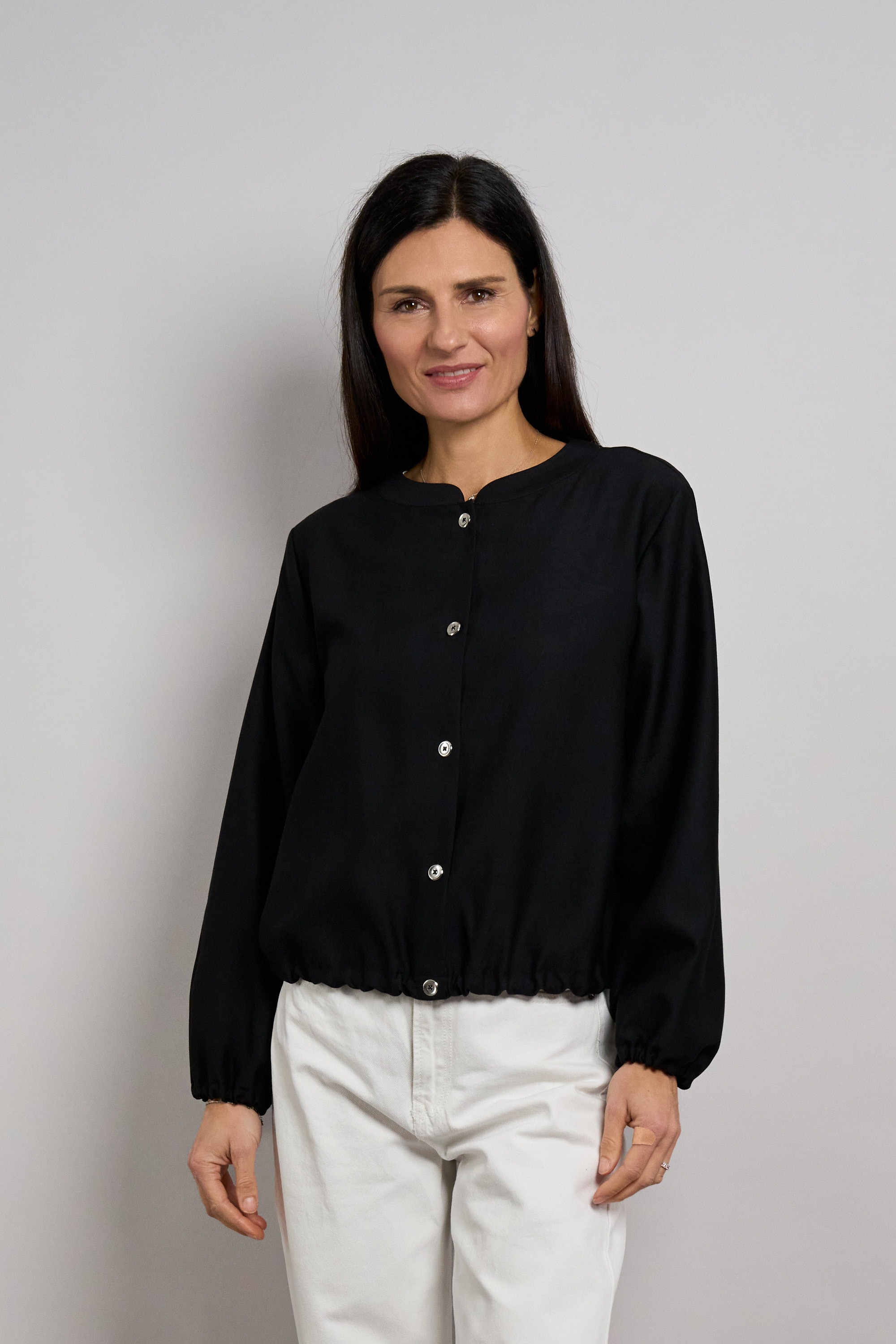 Seidel Moden Blusenjacke "Otto exclusiv" ohne Kapuze mit Knopfleiste - Visk günstig online kaufen