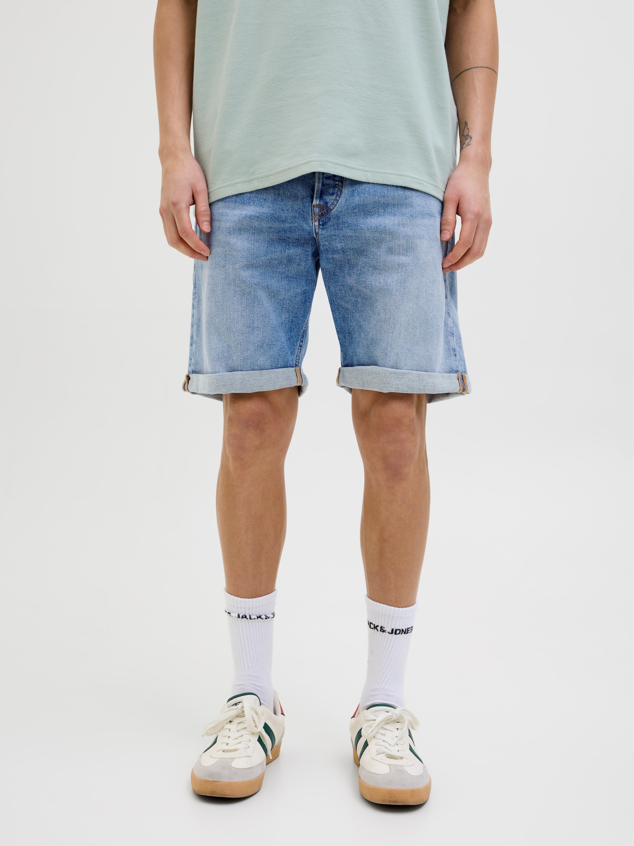 Jack & Jones "JJIORIGINAL mit stylischem Aufschlag und Knopfleiste" Baumwollmischung, regular fit