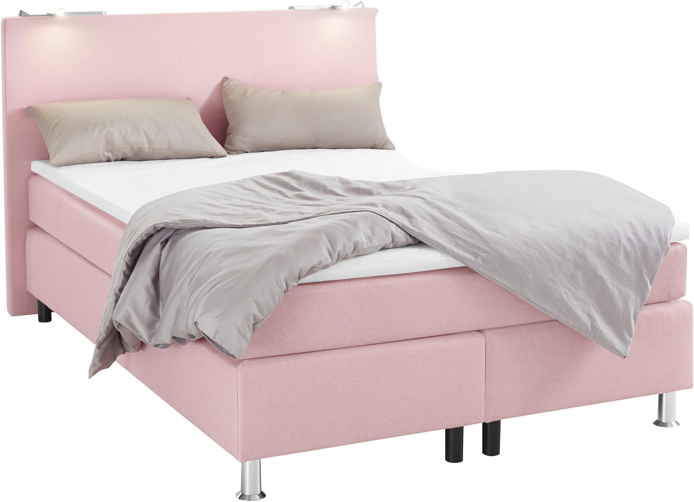 COLLECTION AB Boxspringbett, inkl. LED-Beleuchtung und Topper