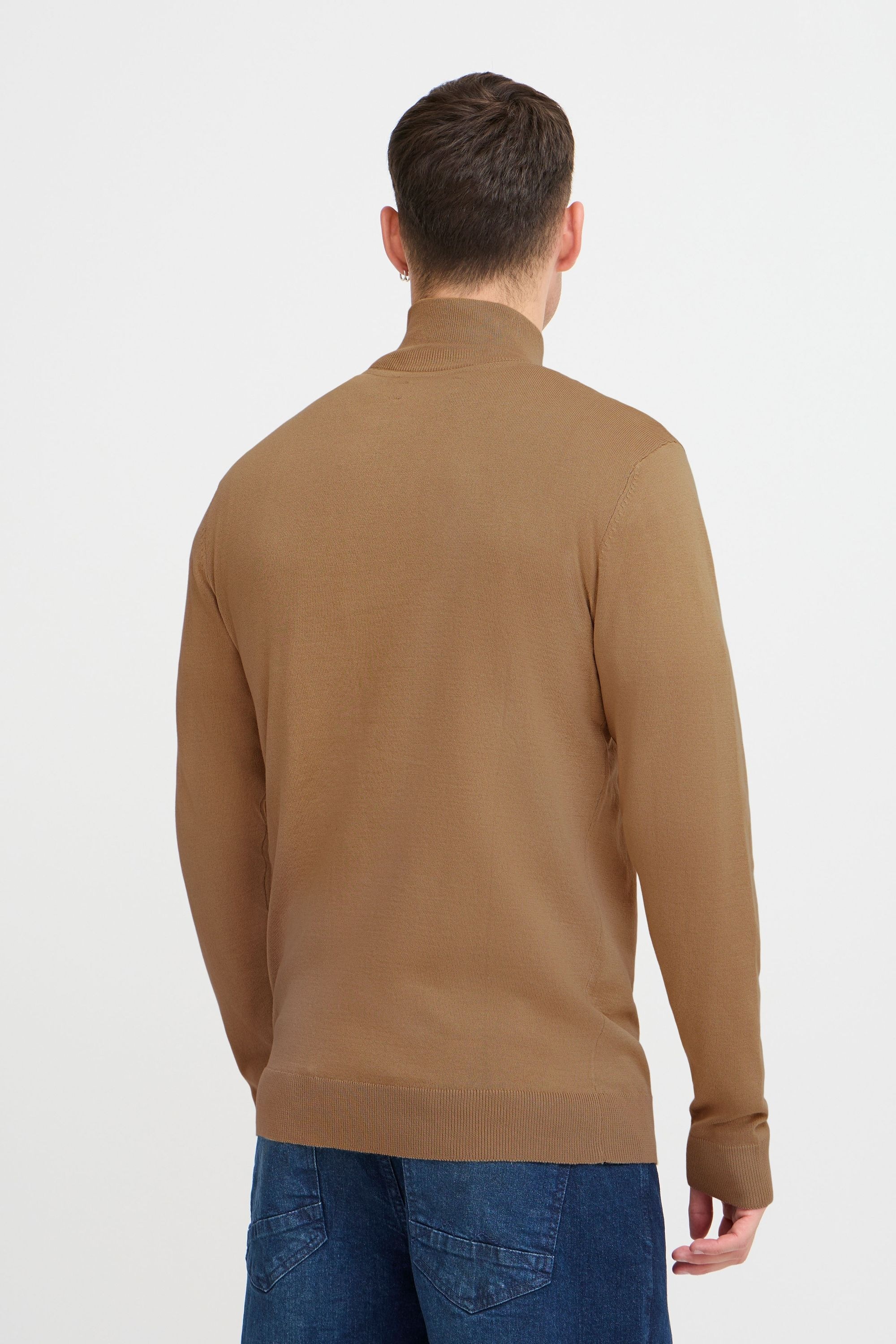 Troyer BLEND "Troyer BHPullover", Herren, Gr. XXL, braun (otter), Obermaterial: 78% Viskose CV. 22% Polyester PES., Pullover Troyer 6