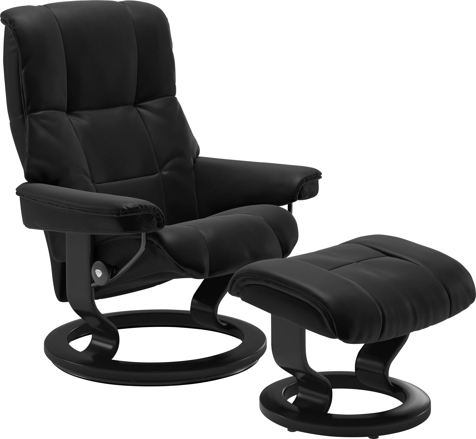 Stressless Relaxsessel "Mayfair" Relaxsessel mit Hocker, mit Hocker, mit Classic Base, Größe S, M & L, Gestell Schwarz
