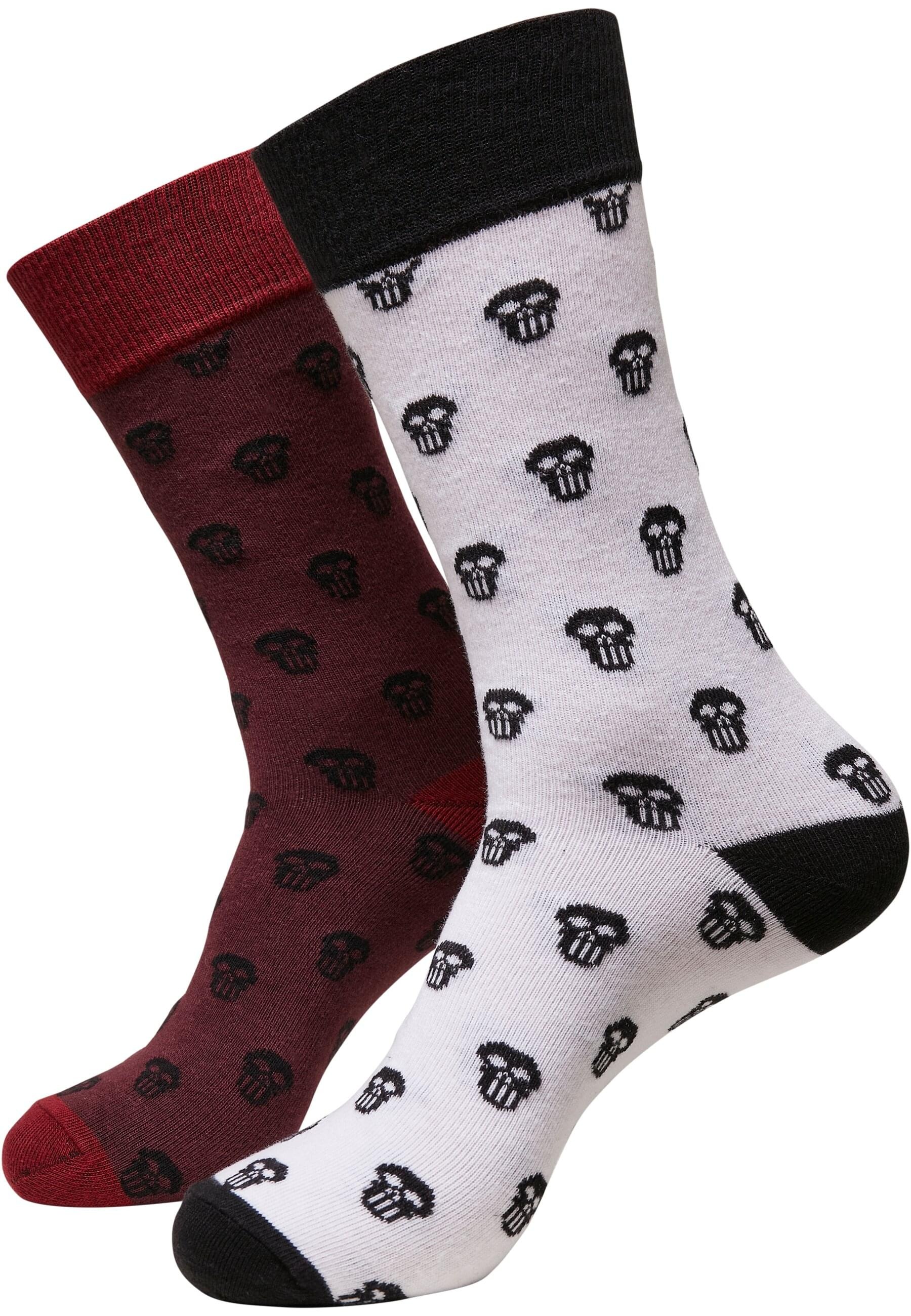 URBAN CLASSICS Basicsocken "Urban Classics Unisex Skull Allover 2-Pack", (1 Paar)