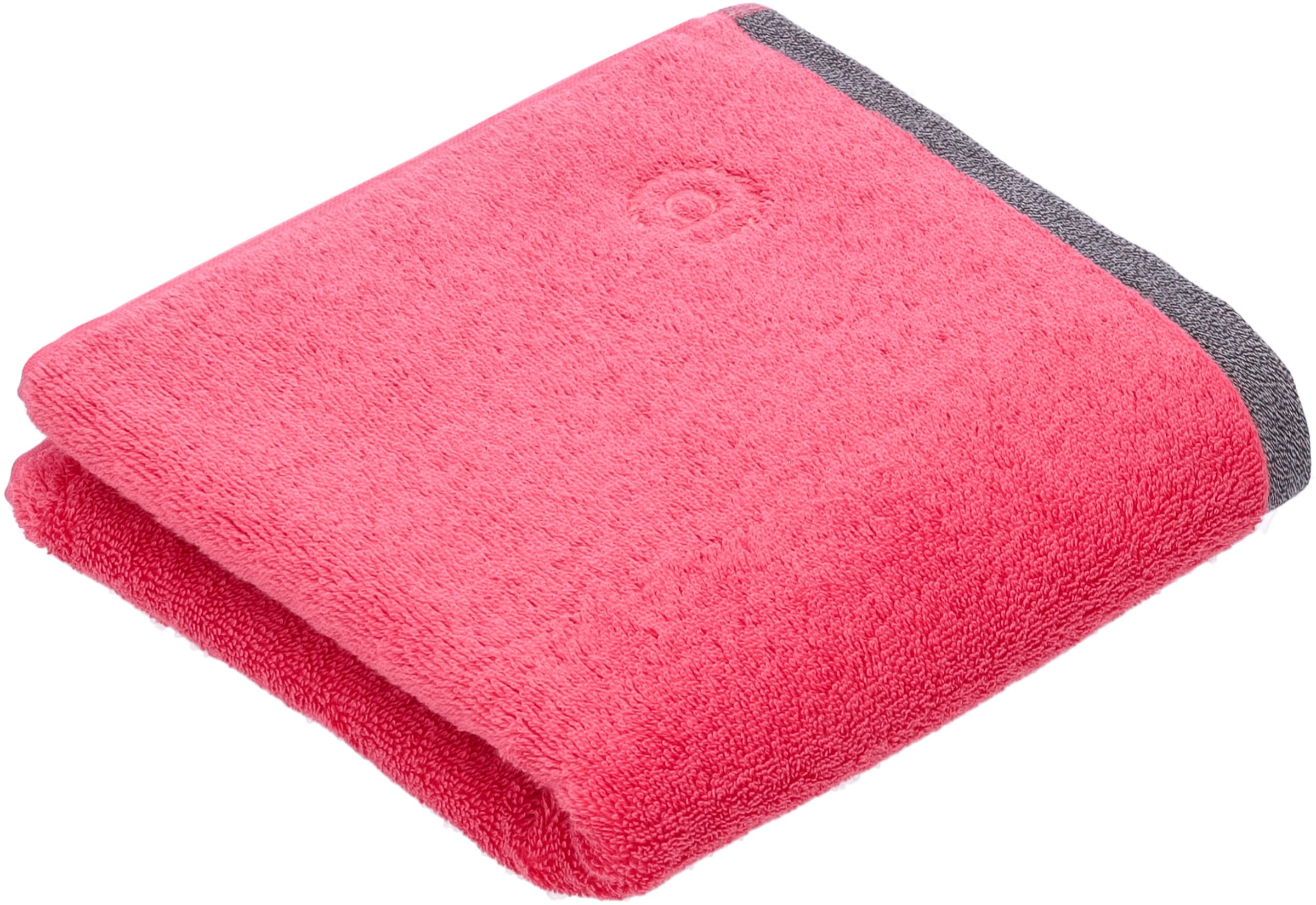 bugatti Handtuch "Prato" Uni Farben, mit melierter Optik im Saum günstig online kaufen