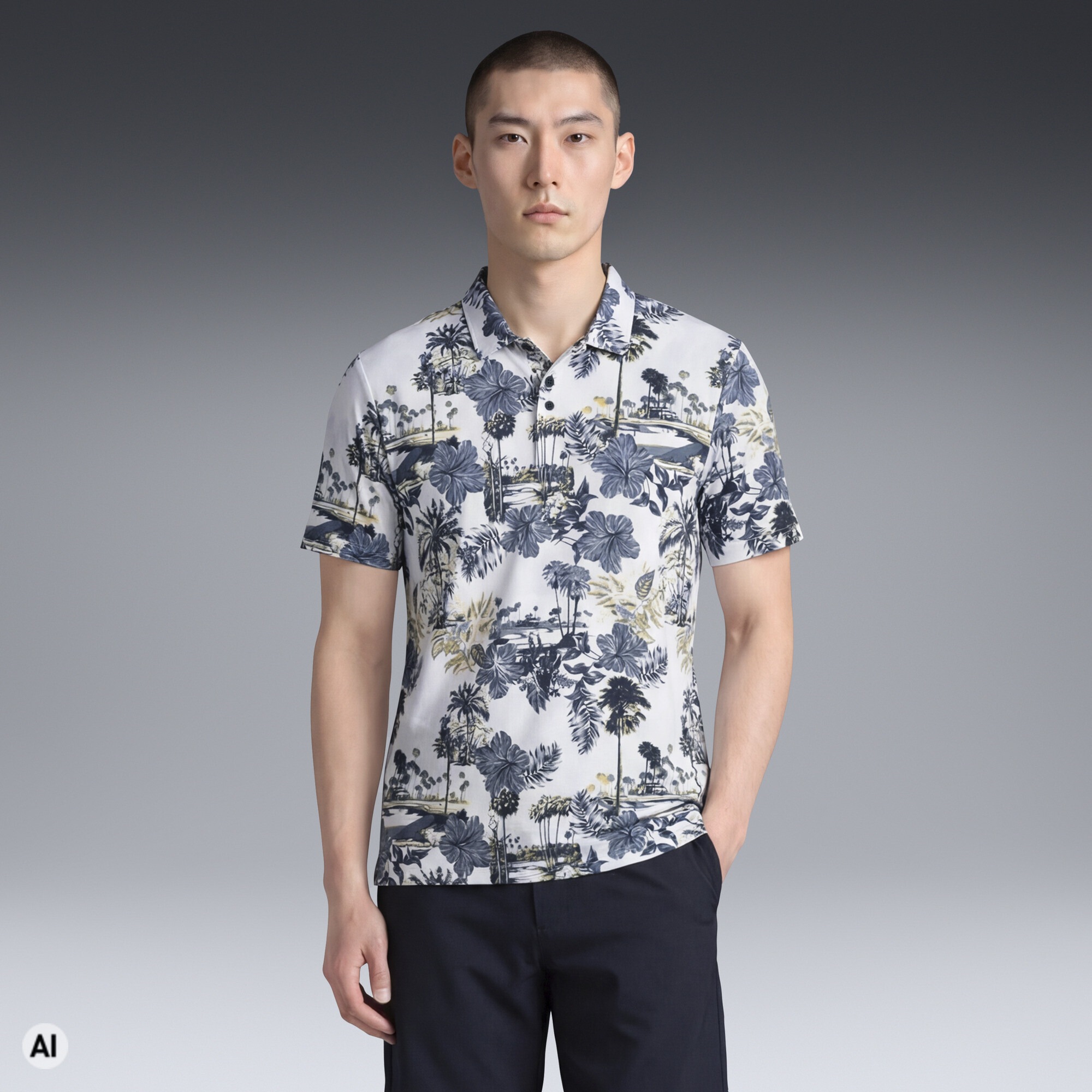 PUMA Poloshirt »CLOUDSPUN Palm Golfpolo Herren«
