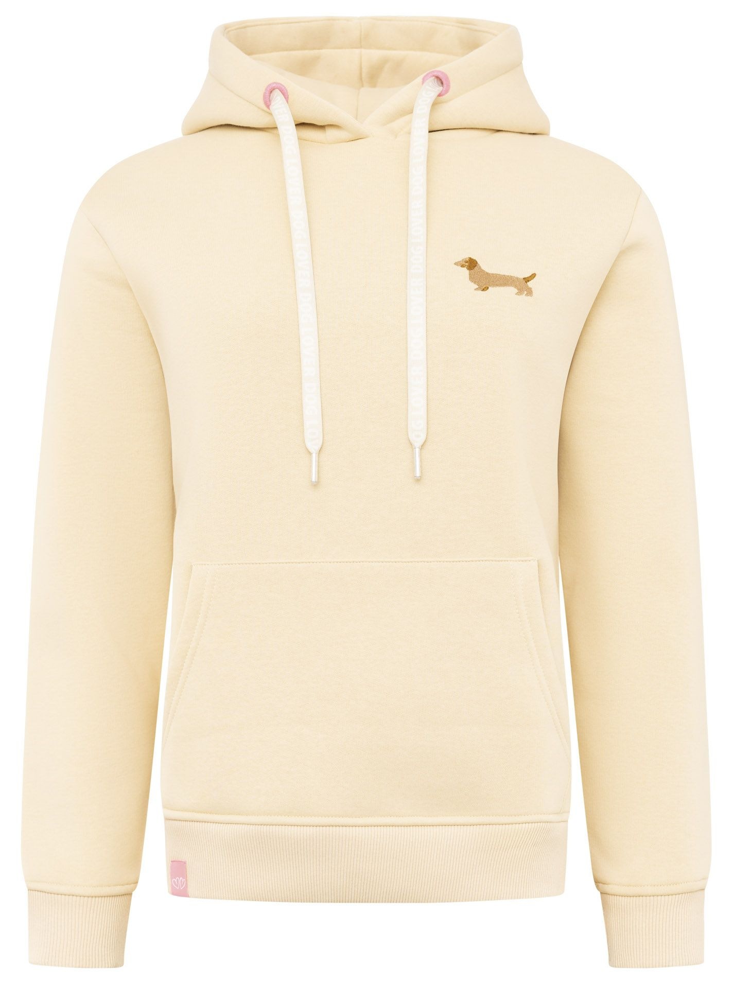 Zwillingsherz Hoodie ""Kleiner Dackel"", "Dackel"-Stickerei, bedruckter Kor günstig online kaufen
