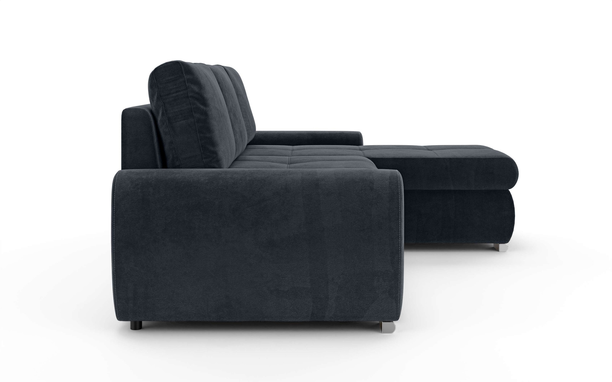 INOSIGN Ecksofa »HAVERHILL Schlafsofa mit Bettkasten, Maße B/H/T: 237/89/166 cm«, L-Form mit Recamiere links oder rechts bestellbar, Wellenunterfederung