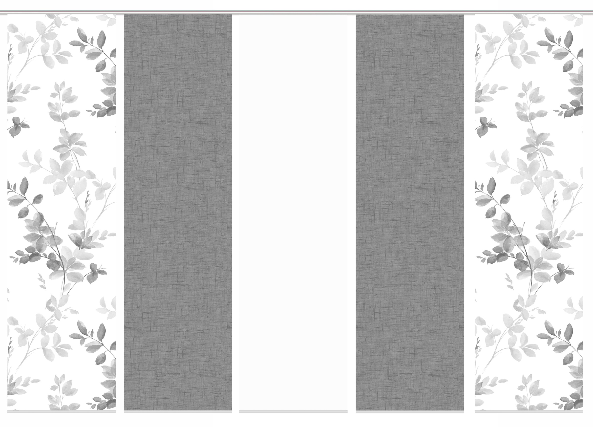 HOME WOHNIDEEN Schiebegardine »5er SET«, (5 St.), Schiebevorhang Digidruck 5er Set AYLA