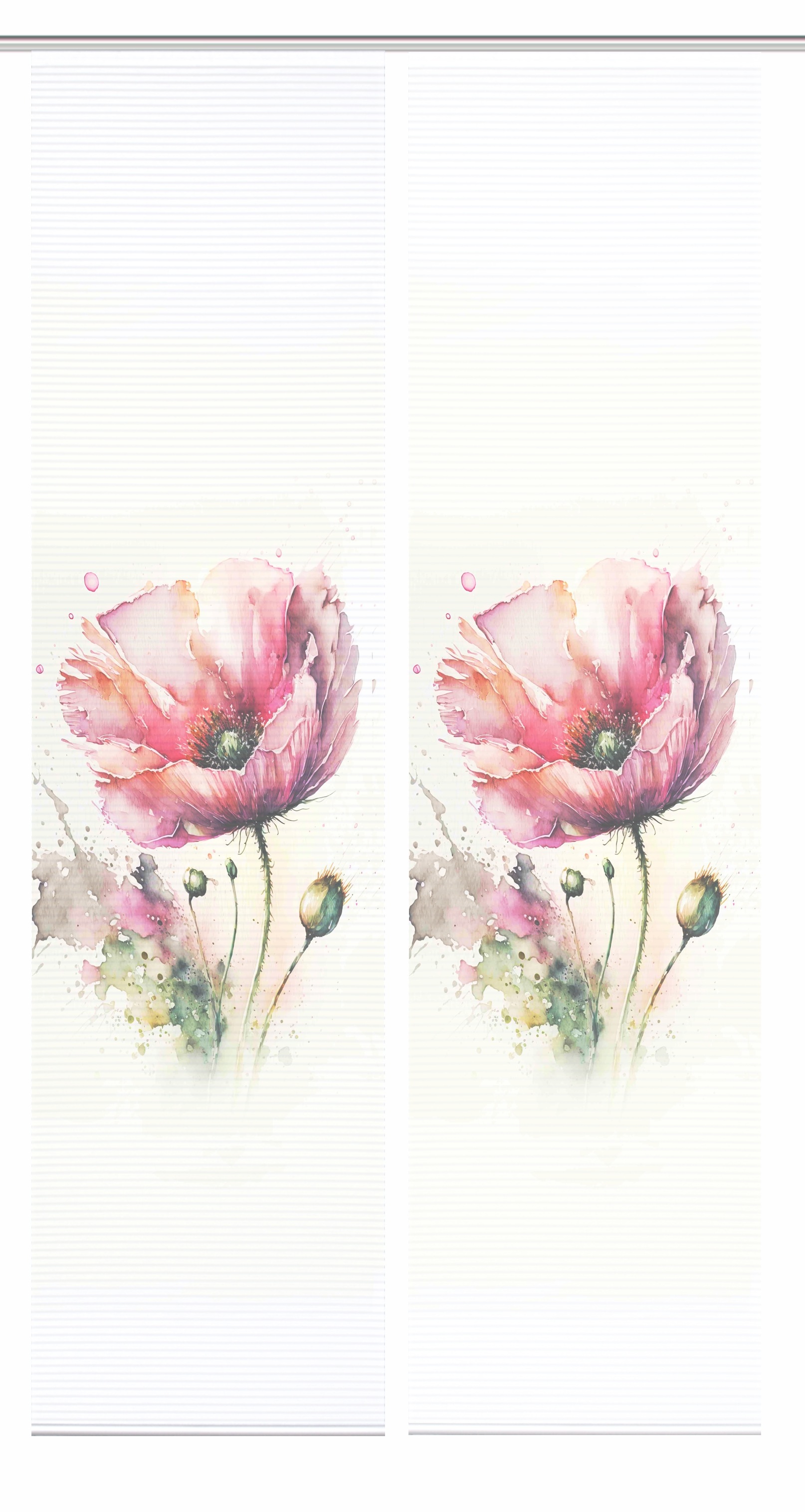 HOME in green Schiebegardine »MELIORA« Paneelwagen 2 Stk. tlg. Bambusoptik, SET, recycelt, Digitaldruck