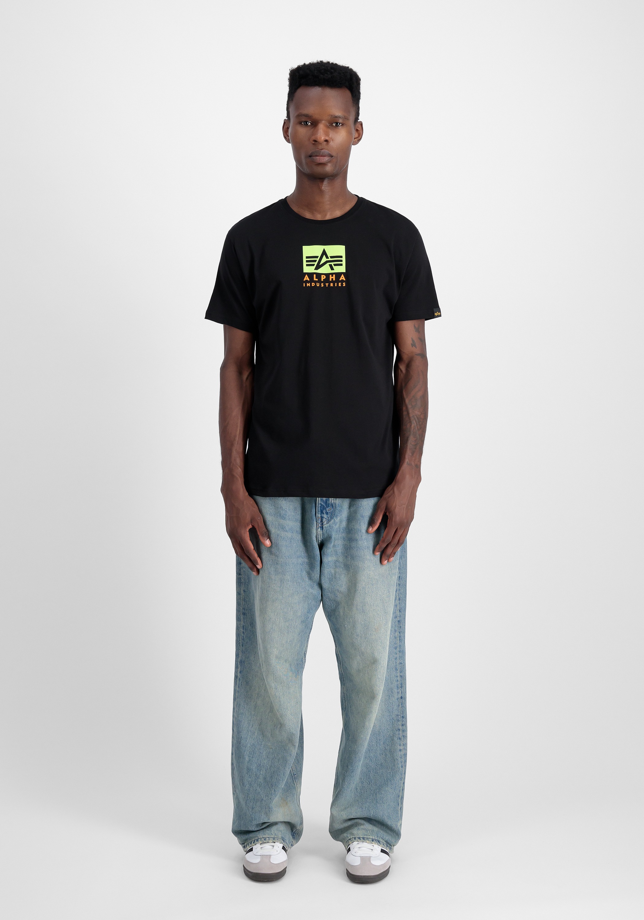 Alpha Industries T-Shirt »Alpha Industries Men - T-Shirts Satin Logo T-Shirt«