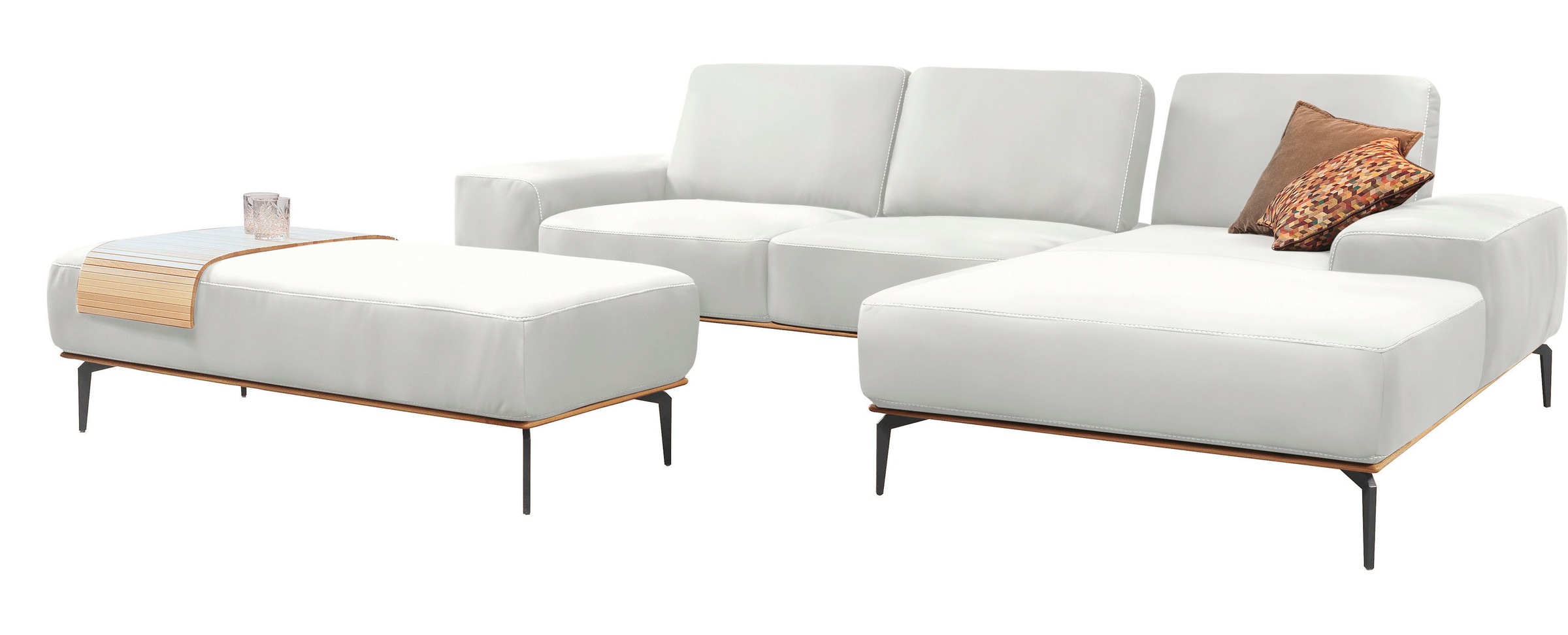 W.SCHILLIG Ecksofa "run, Designsofa mit tollem Sitzkomfort, bequem, L-Form" günstig online kaufen