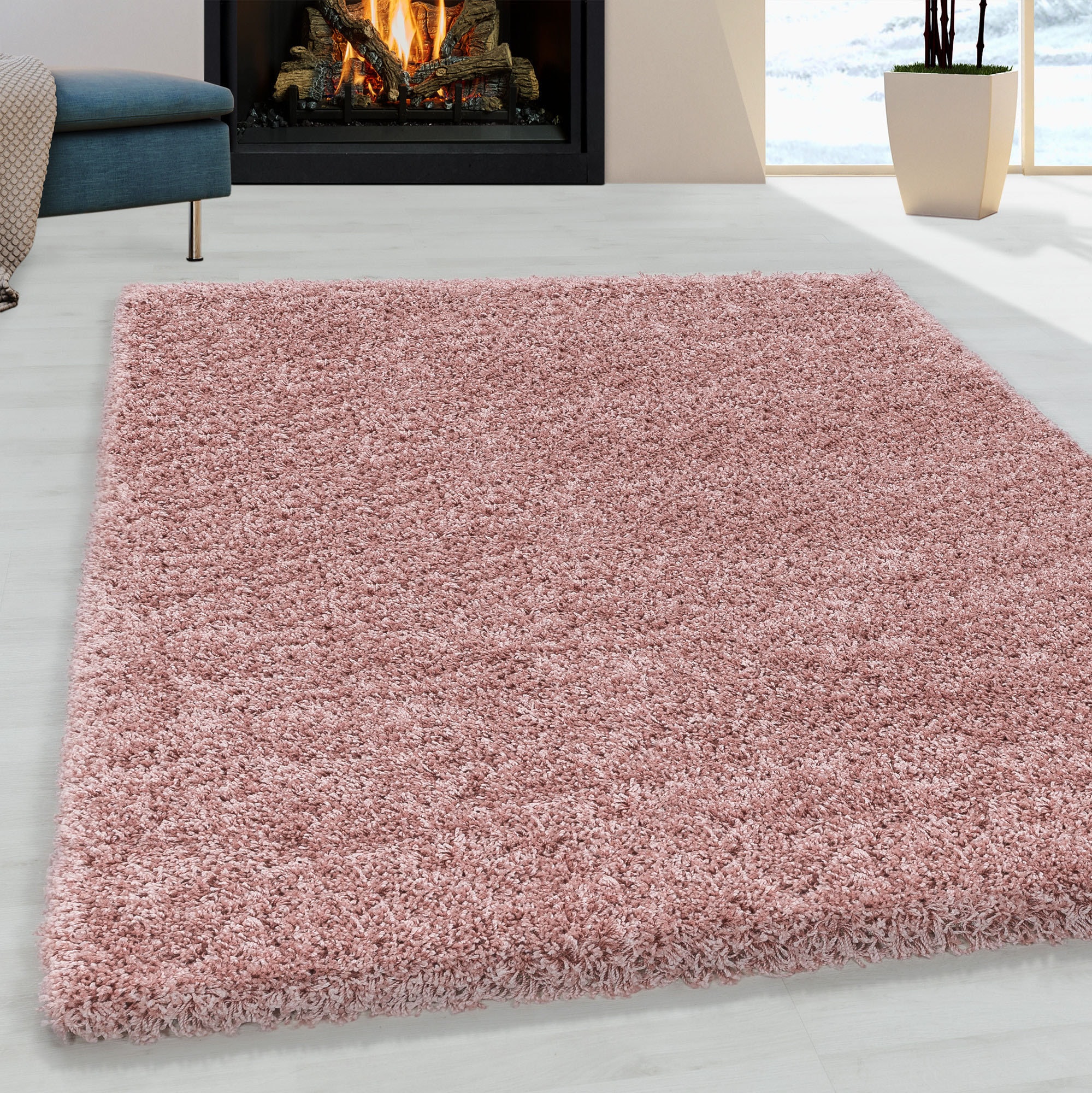 Ayyildiz Teppiche "SYDNEY 3000" rechteckig 30 mm Höhe Shaggy, Langflor, uni, auch in rund, Wohnzimmer