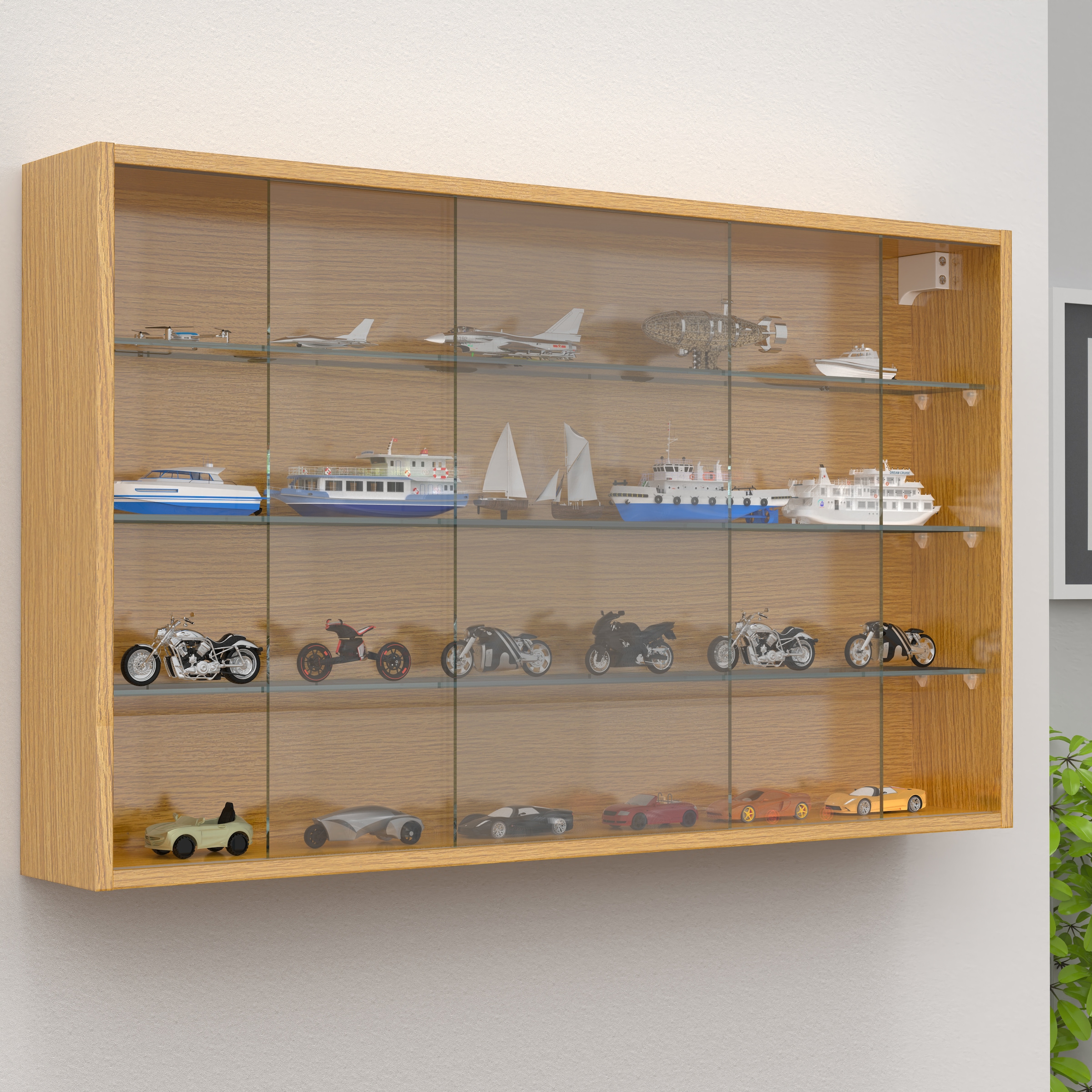 VCM Wandregal »Hängevitrine Wandvitrine Sammel Deko Drivalo XL«
