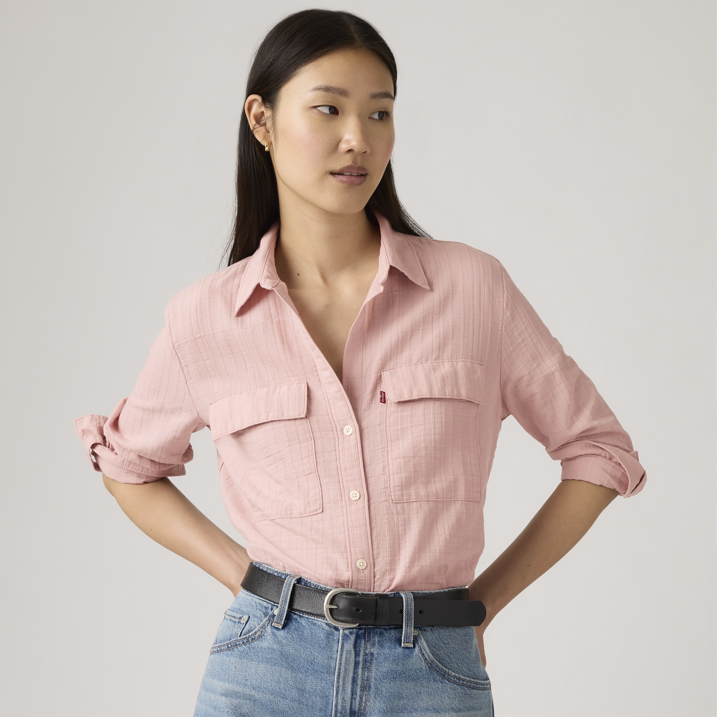 Levis "DOREEN UTILITY SHIRT RE" in gewaschener Optik günstig online kaufen