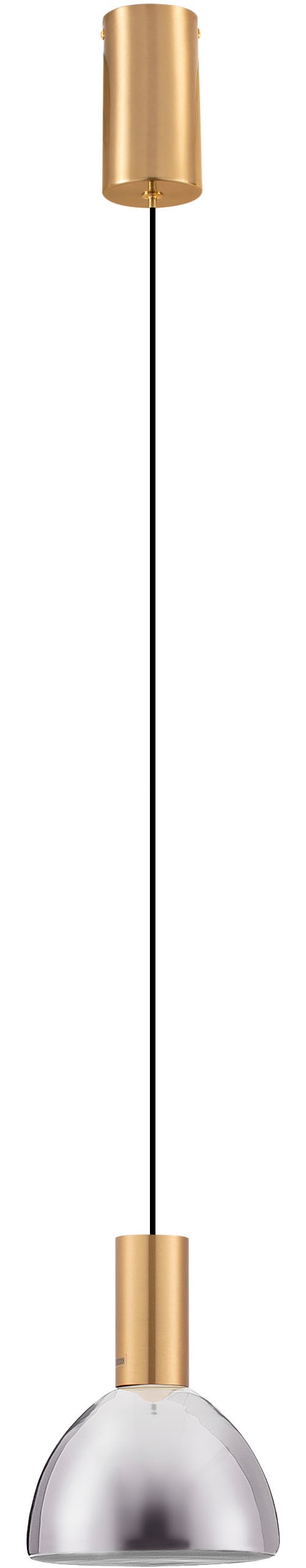 NOVA LUCE Pendelleuchte "VOI", 1, Ø 17cm H: 150cm, 1 Stk.gold, Esszimmer, Leuchten