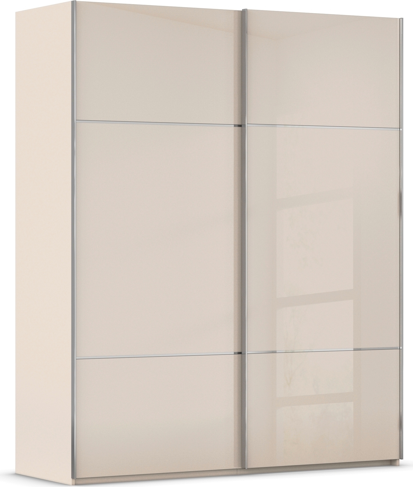 rauch "Kleiderschrank Schrank Garderobe Schlafzimmerschrank SCALE-TRIO" edle dreigeteilte Front mit 2 Zierleisten Glasfront MADE IN GERMANY