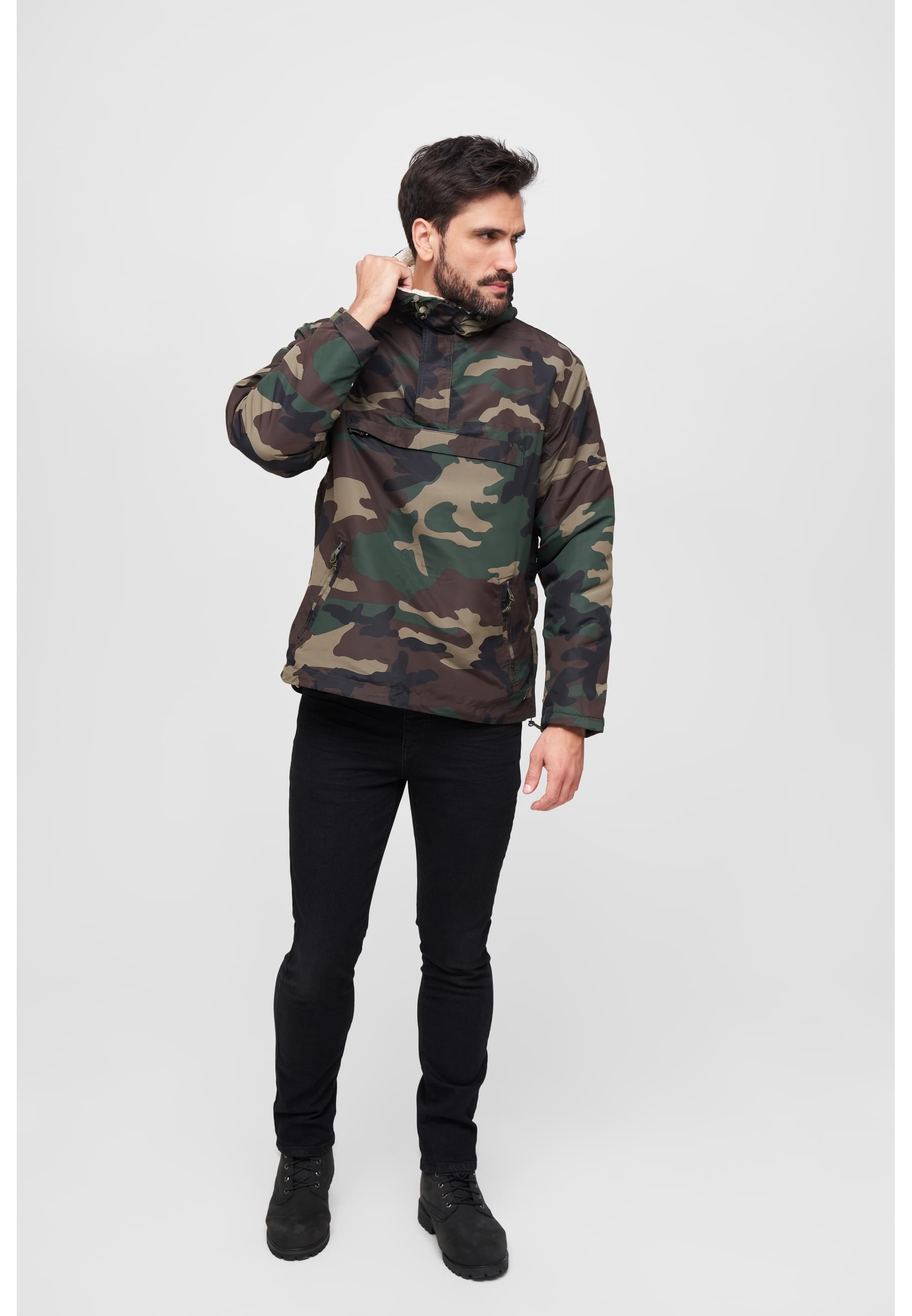 Brandit Allwetterjacke »Brandit Herren Windbreaker Sherpa«, (1 St.), mit Kapuze