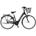 FISCHER Fahrrad E-Bike »CITA 4.5i 504«, 7 Gang, (mit Akku-Ladegerät-mit Beleuchtungsset-mit Fahrradkorb-mit Fahrradschloss-mit Werkzeug)