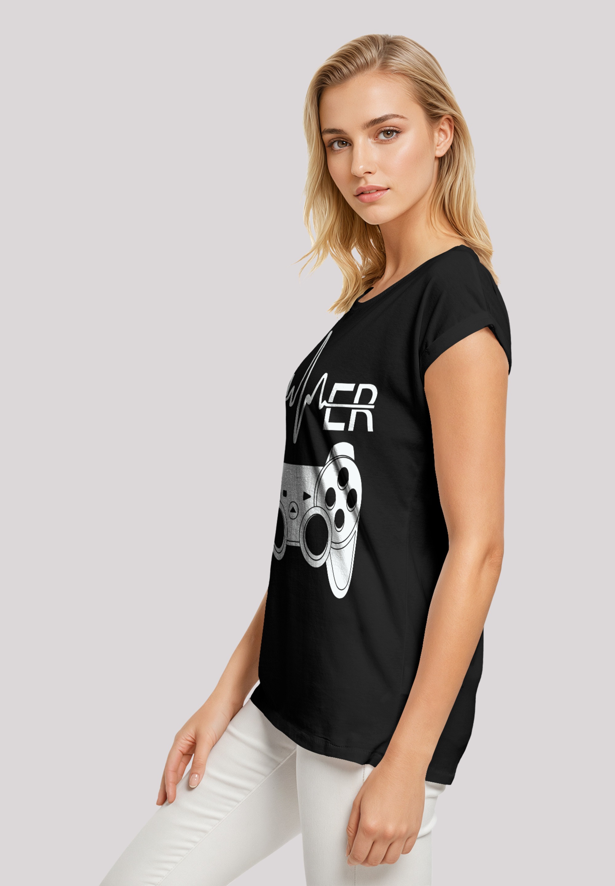 F4NT4STIC T-Shirt »Gamer Herzschlag«, Premium Qualität