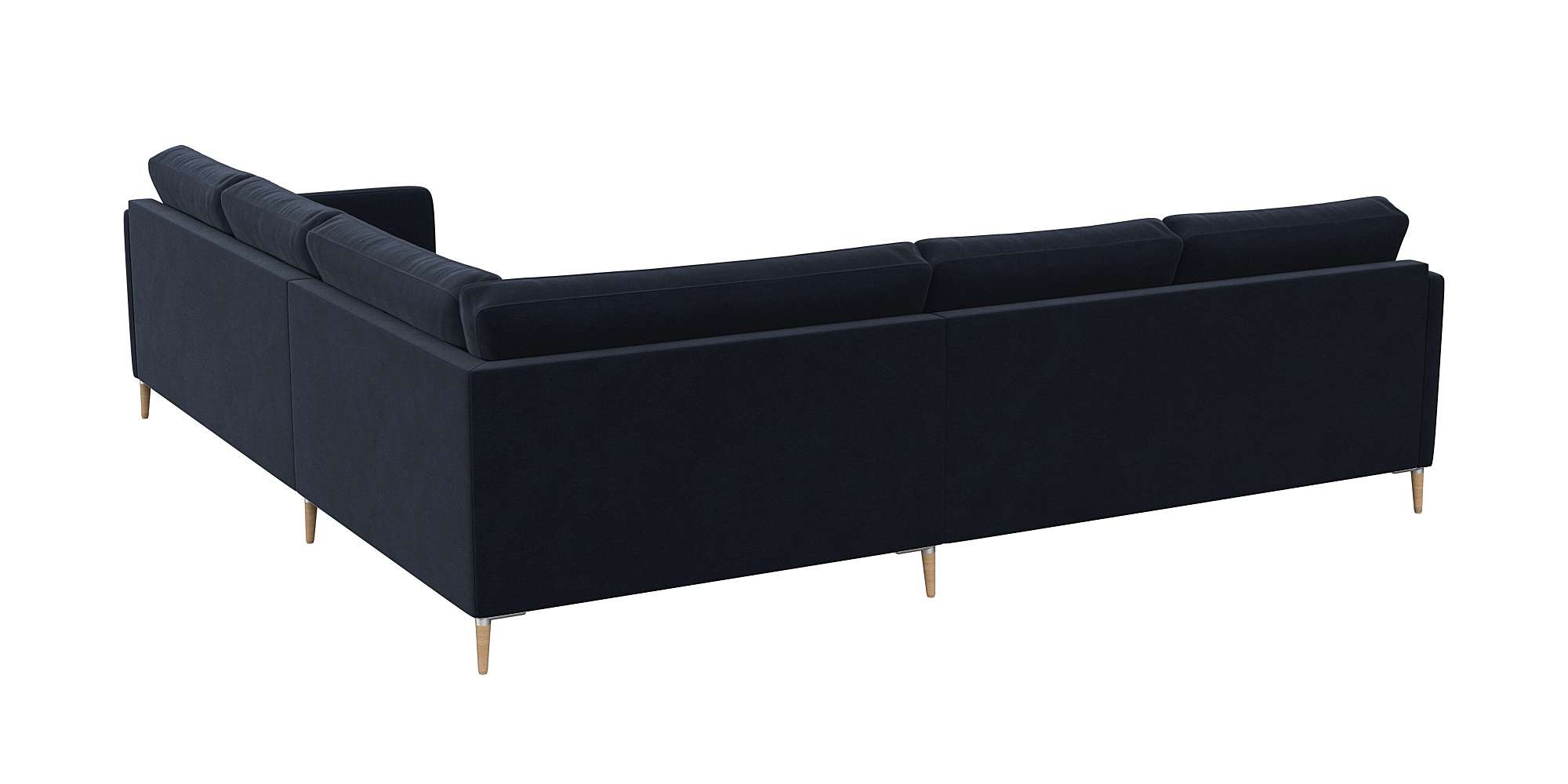 Thumbnail - FLEXLUX "Fiore, gleichschenklig, bequem durch hochwertigem Sitzaufbau" schmale Armlehnen, Kaltschaum, Füße Alu+ Eiche