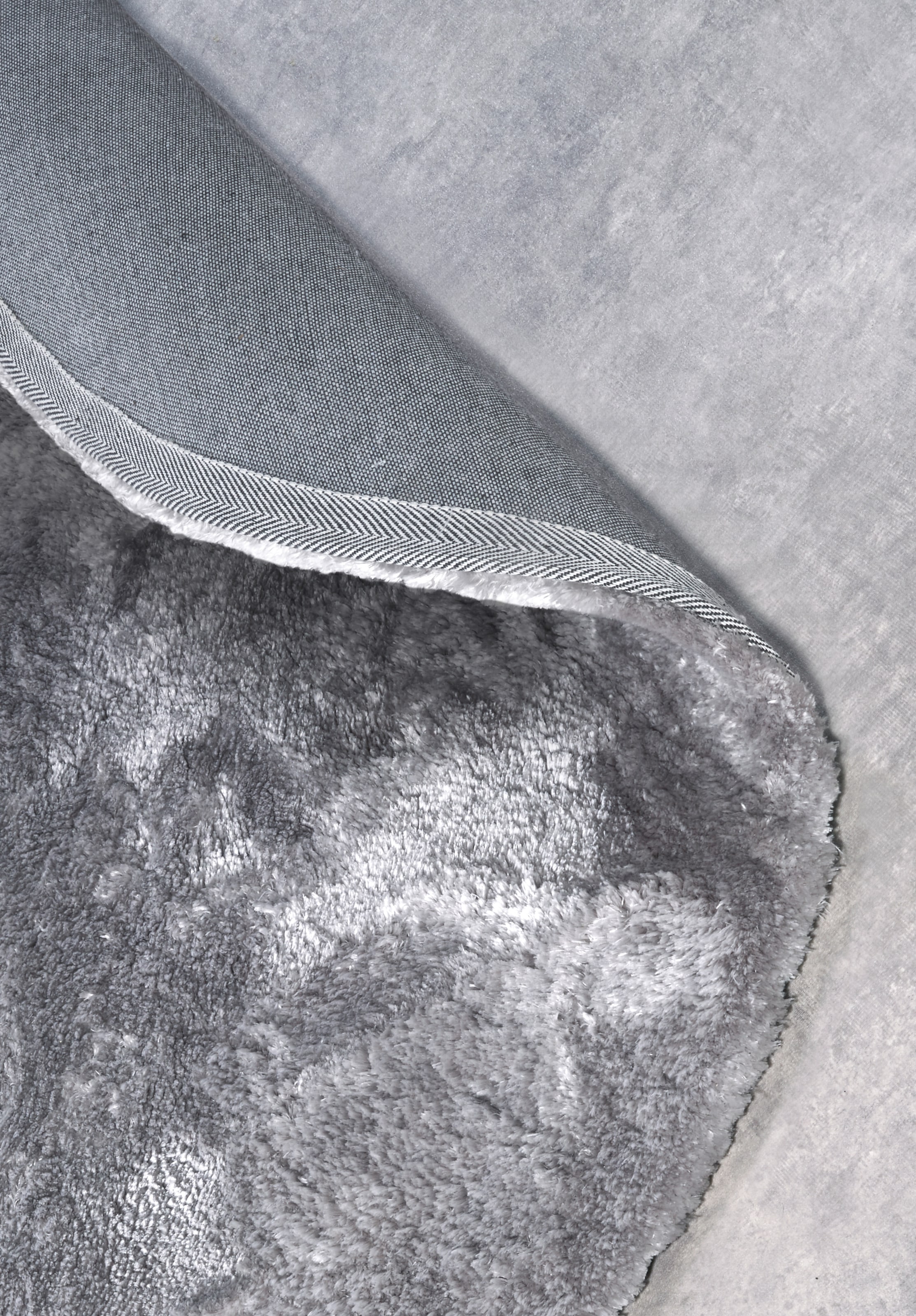ELLE DECORATION Hochflor-Teppich »Calida«, rund, 28 mm Höhe, Langflor, Shaggy, einfarbig, flauschig, weich, glänzend, modern, uni