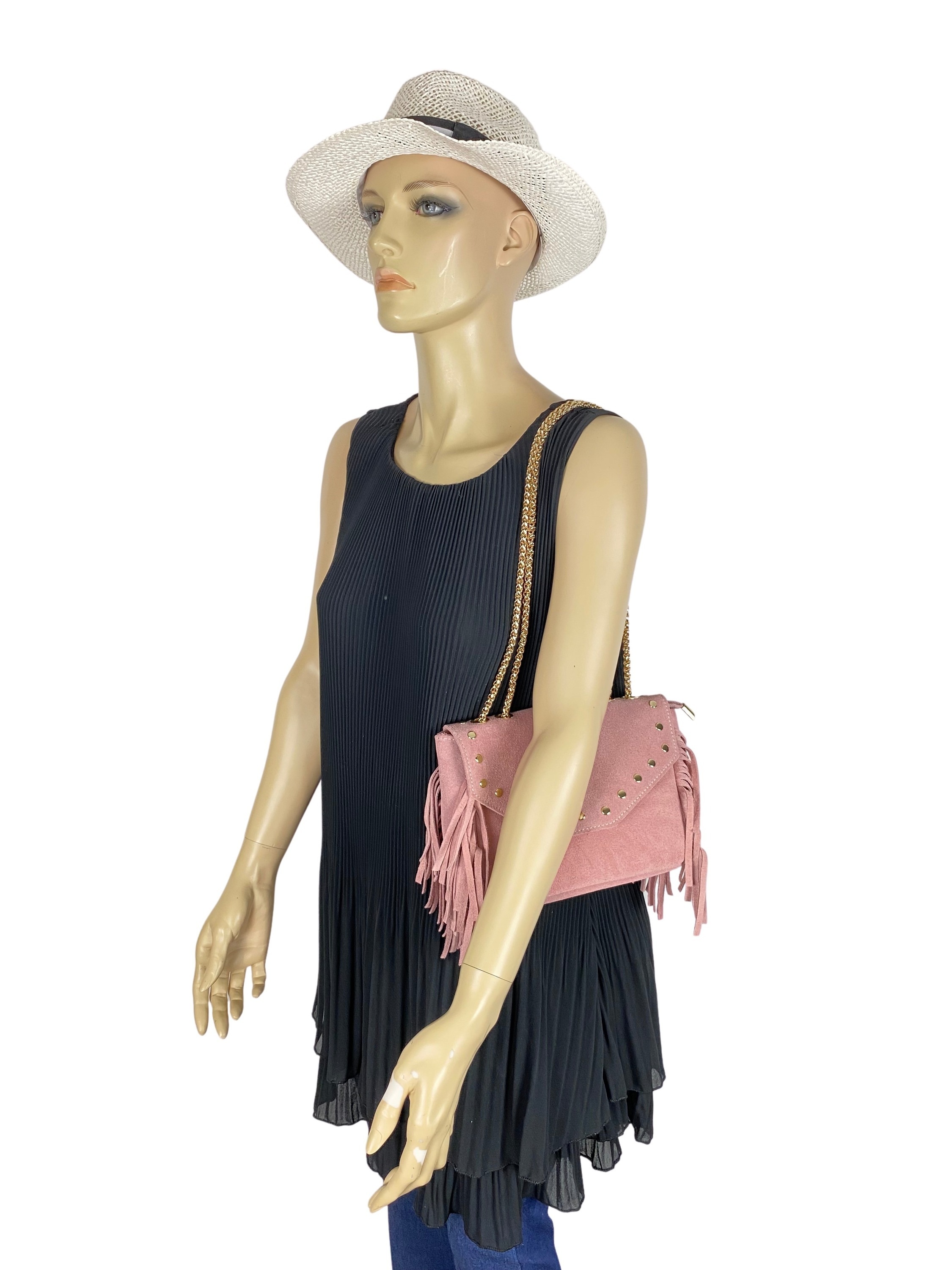 COLLEZIONE ALESSANDRO Umhängetasche "Mini-Jesse" aus Wildleder mit Fransen günstig online kaufen