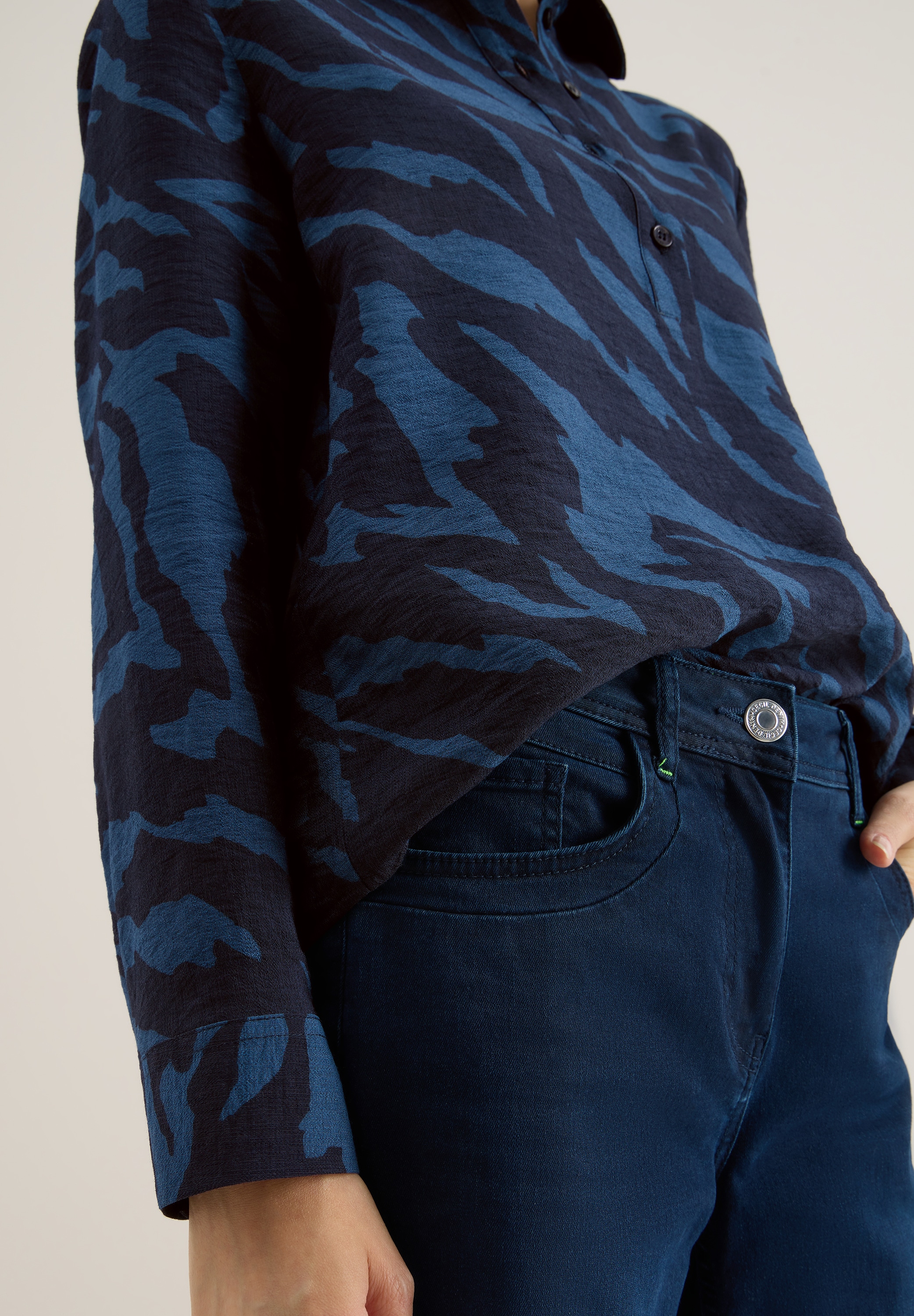 Cecil Hemdbluse, mit All-Over Print