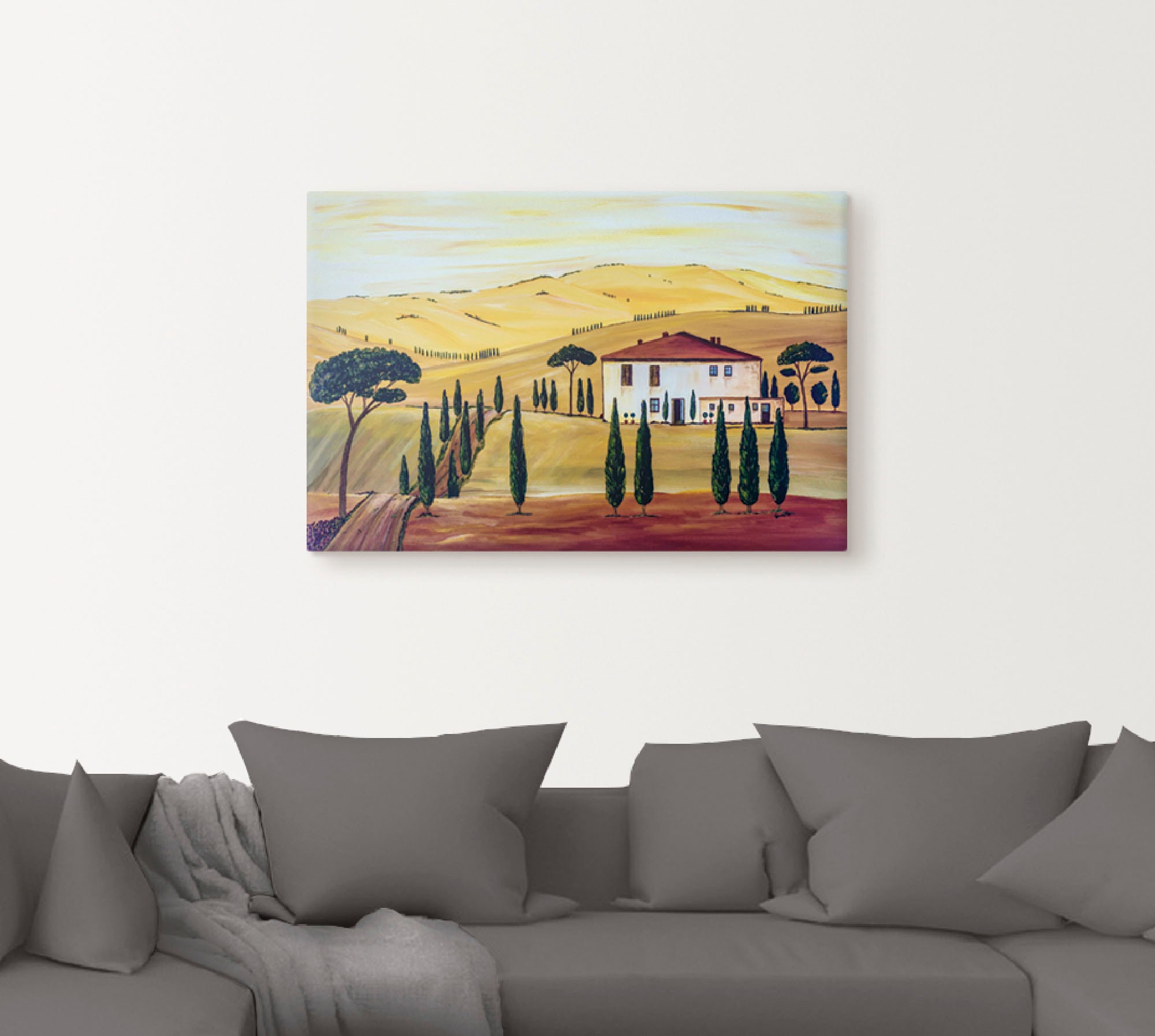 Artland Wandbild »Südliche Toskana«, Europa, (1 St.), als Leinwandbild, Wandaufkleber in verschied. Größen